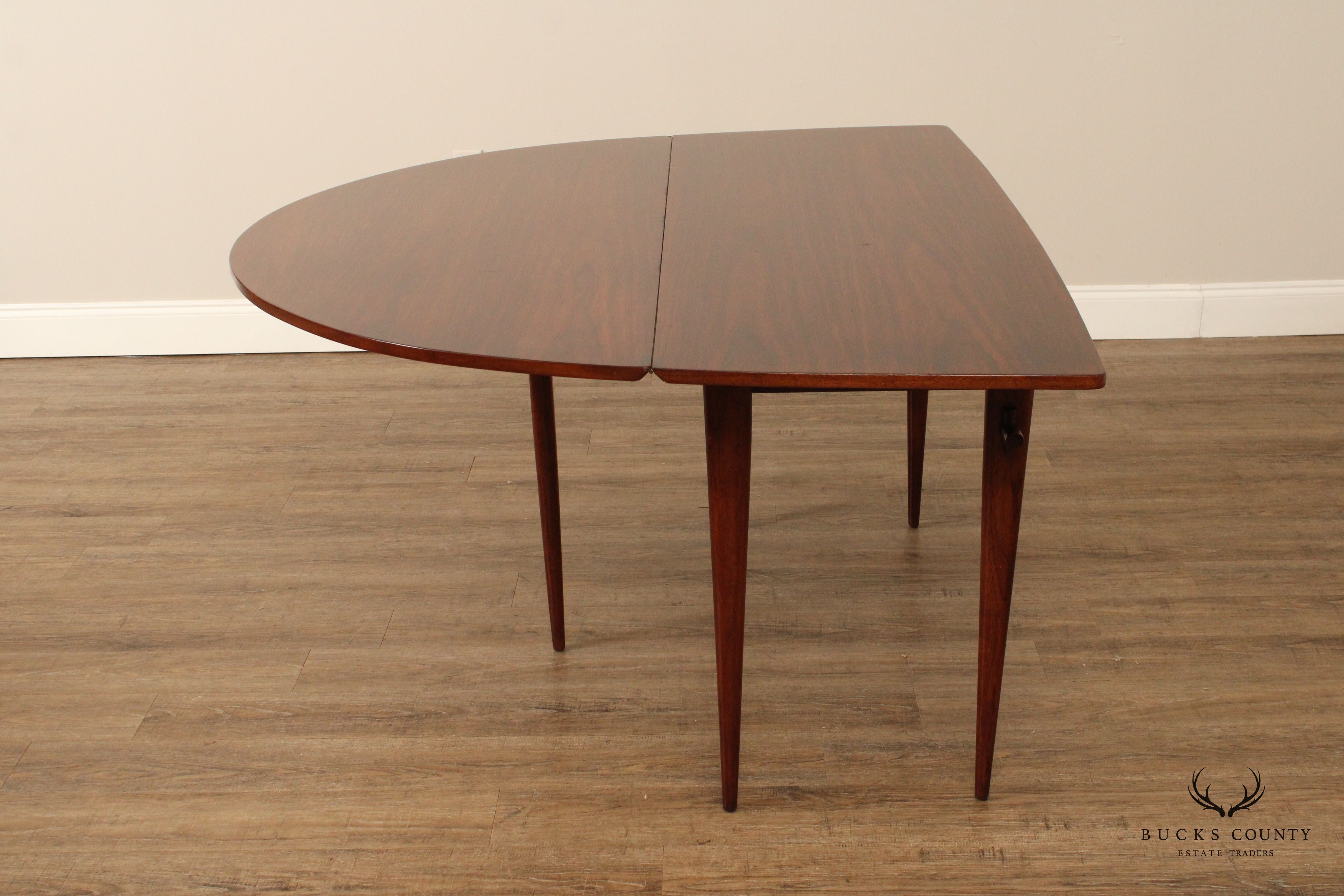 Nakashima for Widdicomb Mid Century Modern Drop-Leaf Walnut Dining Table