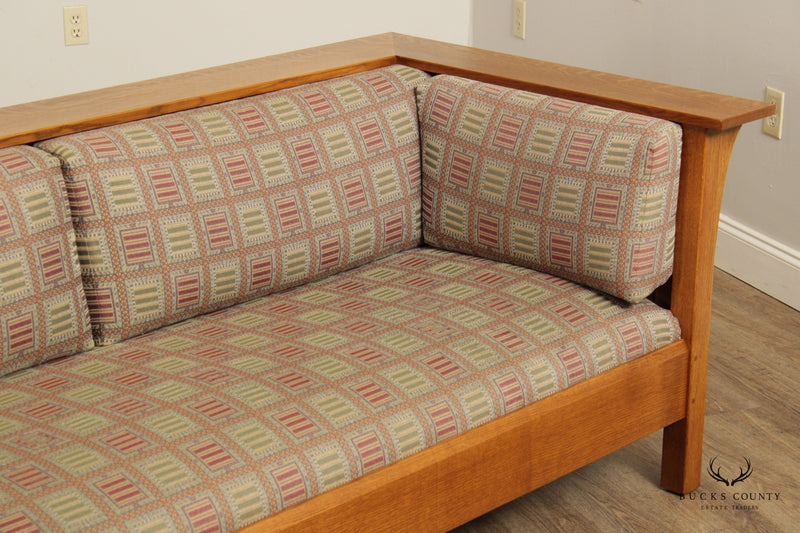Stickley Mission Collection Oak Prairie Settle Sofa