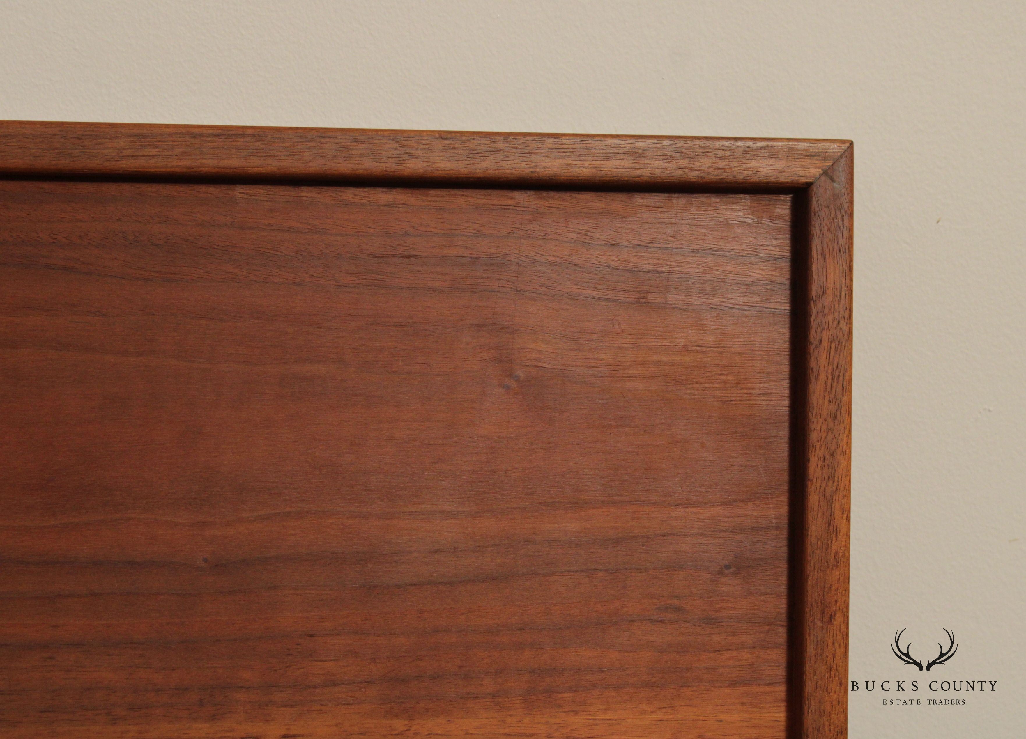 Mid Century Modern Walnut Twin-Size Headboard