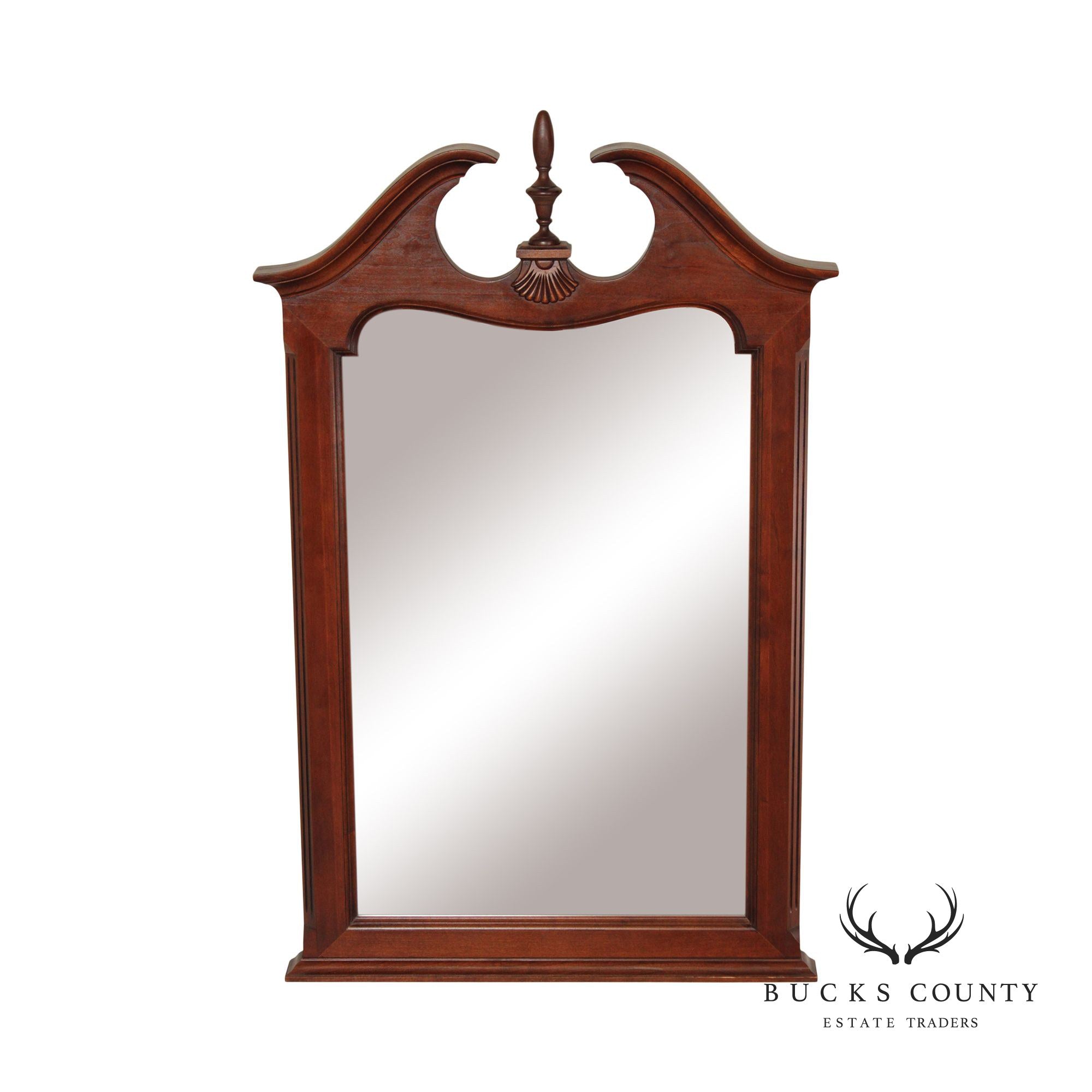 PENNSYLVANIA HOUSE TRADITIONAL MAHOGANY BEVELED WALL MIRROR