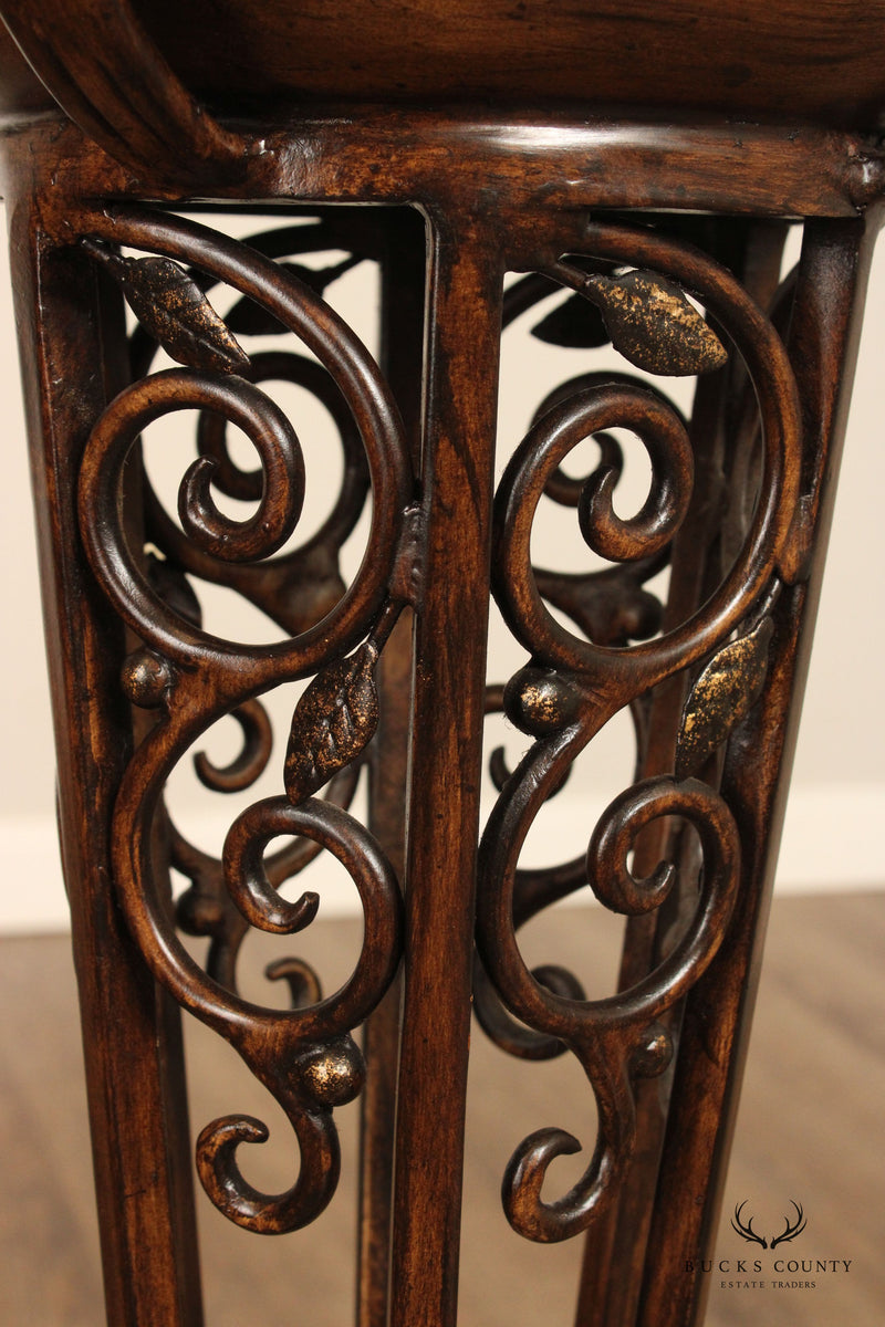 Art Deco Style Iron Plant Stand