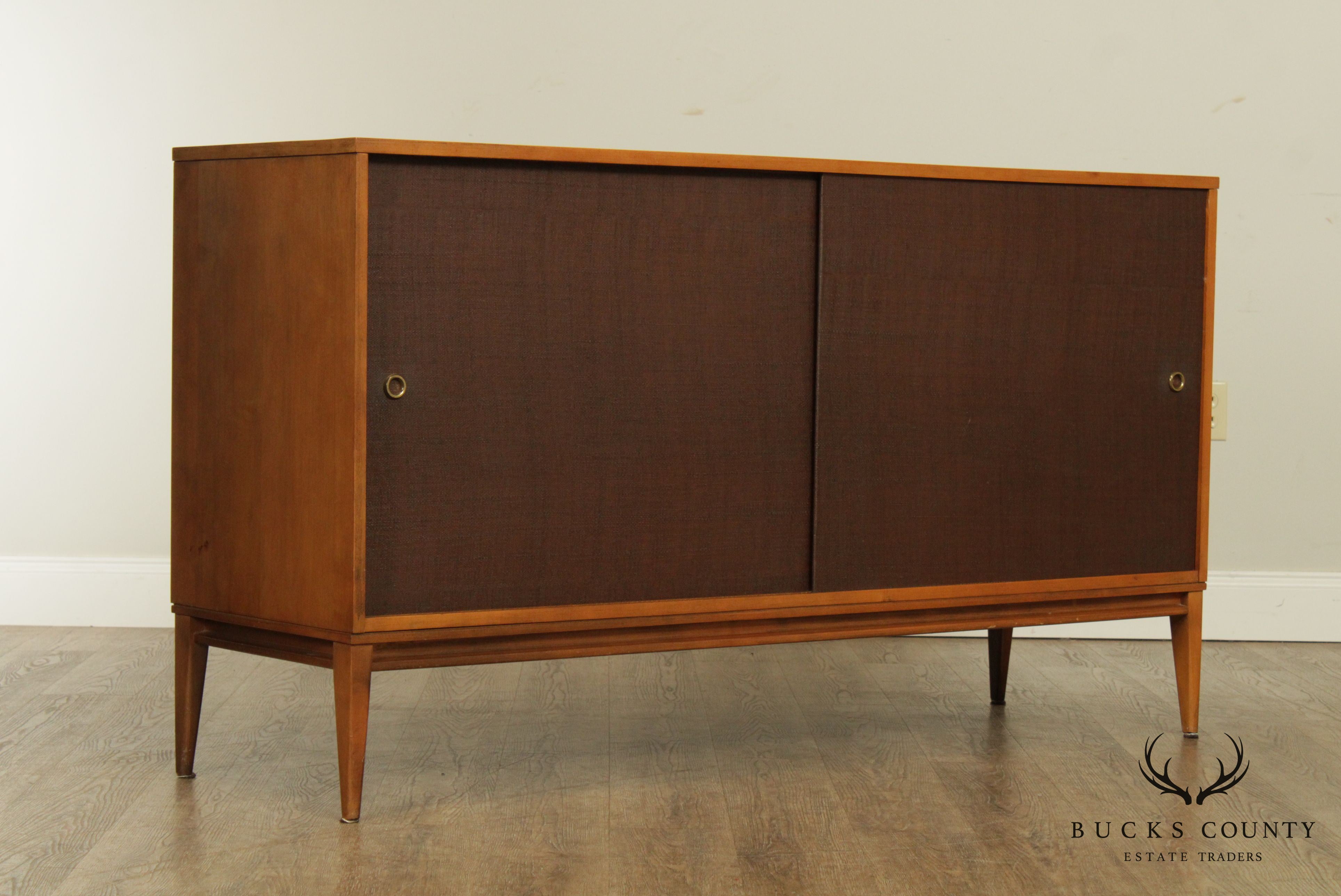 Paul McCobb Mid Century Modern Planner Group Sliding Door Credenza Sideboard