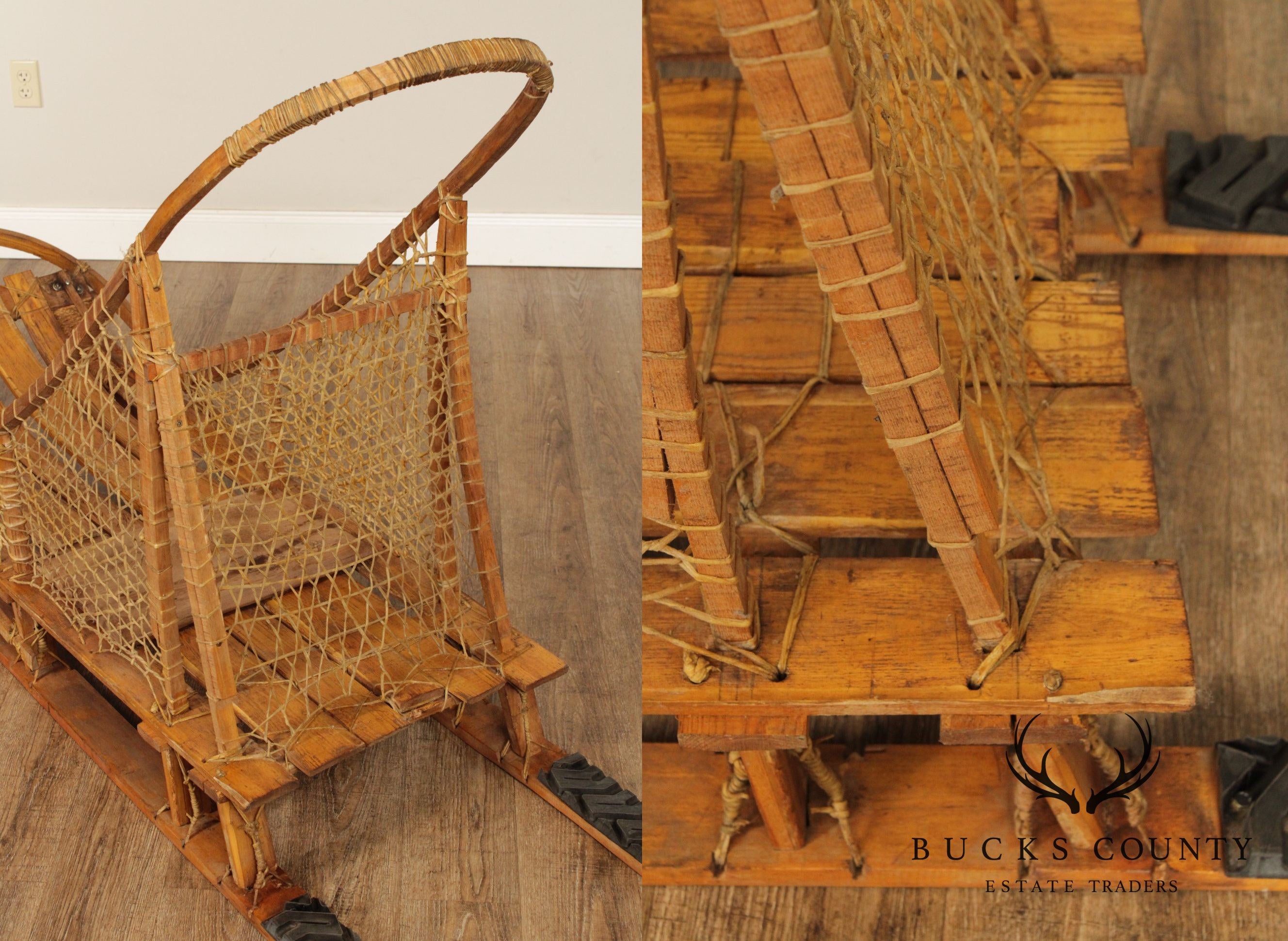 Vintage Adirondacks Wooden Dog Sled