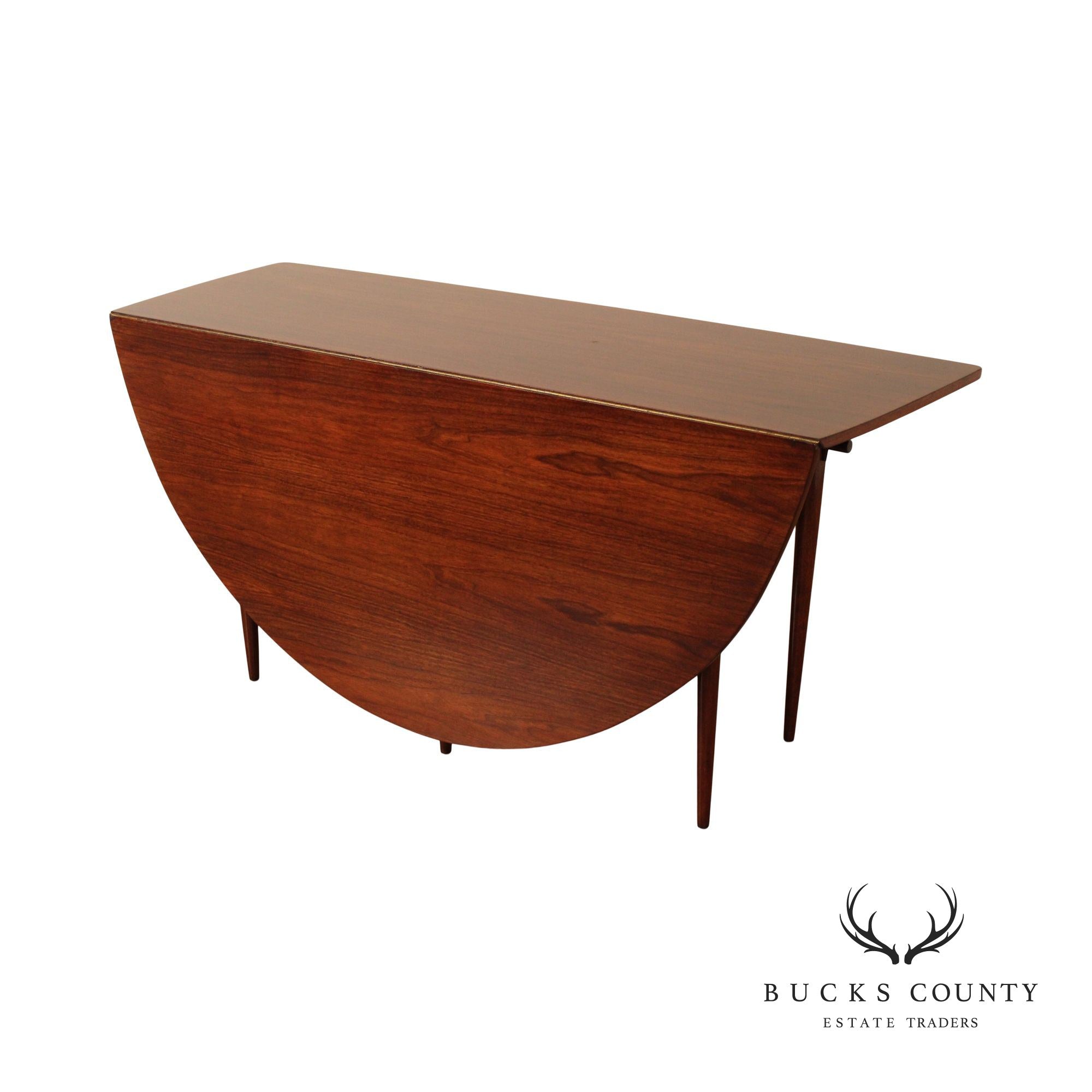 Nakashima for Widdicomb Mid Century Modern Drop-Leaf Walnut Dining Table