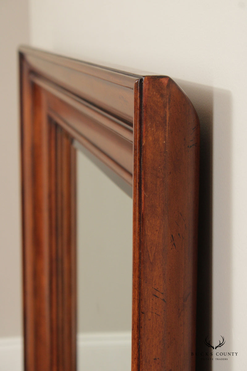 Traditional Carved Cherry Ogee Frame Wall Mirror