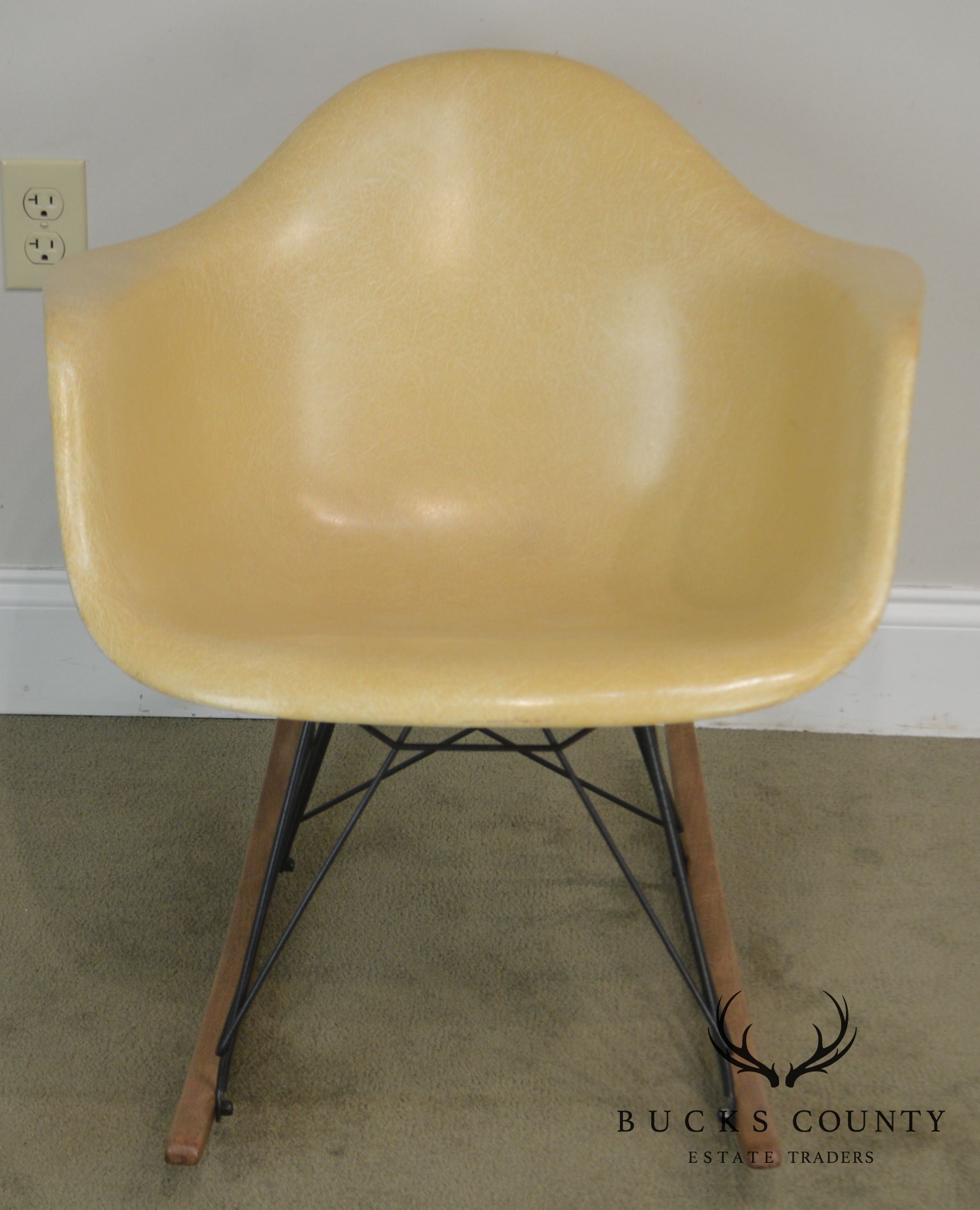 Herman Miller Charles and Ray Eames Fiberglass Shell Rocker