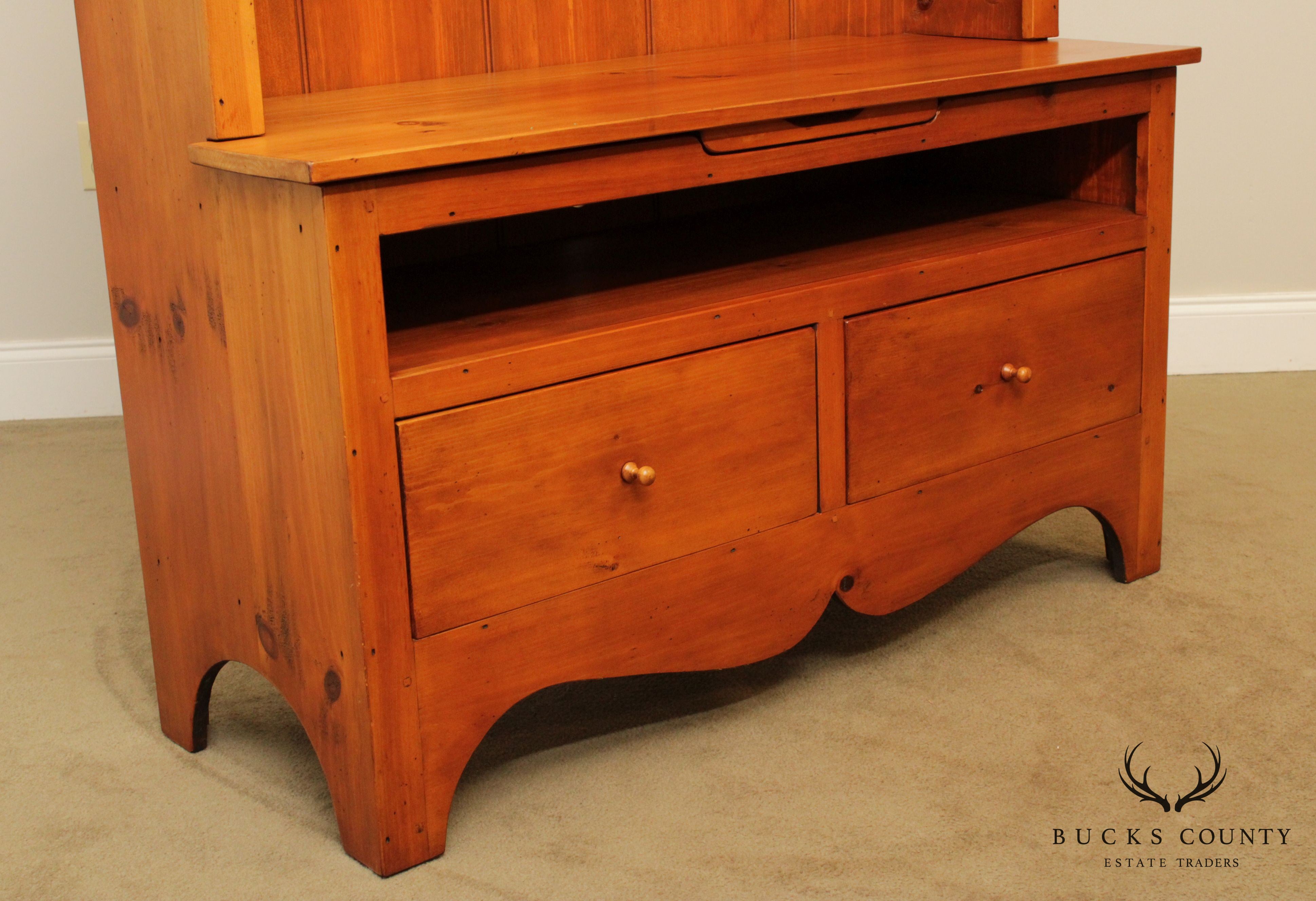 Stephen Von Hohen Bucks County Collection Custom Crafted Pine TV Console