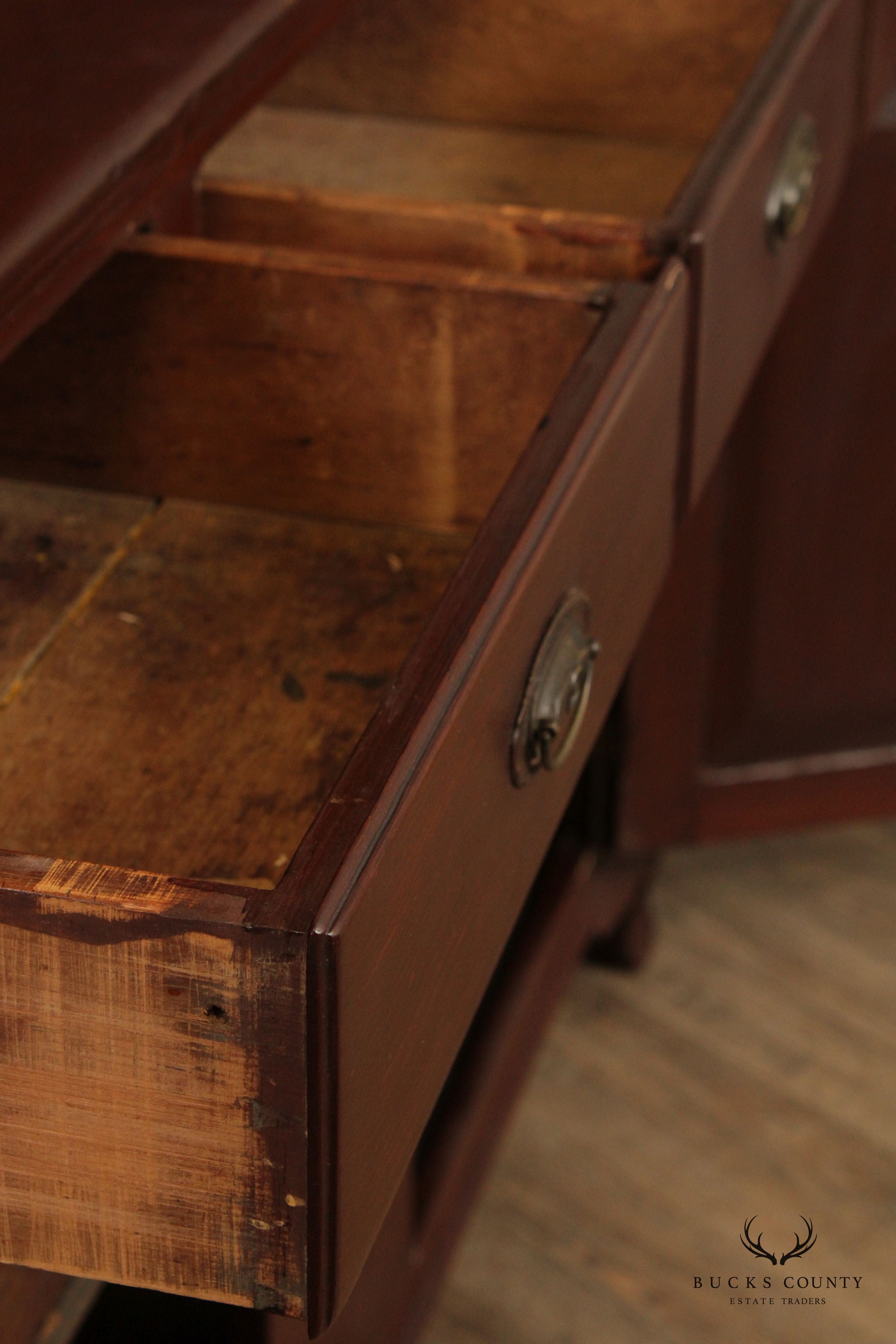 Antique Berks County Poplar and Pine Two-Piece Dutch Cupboard