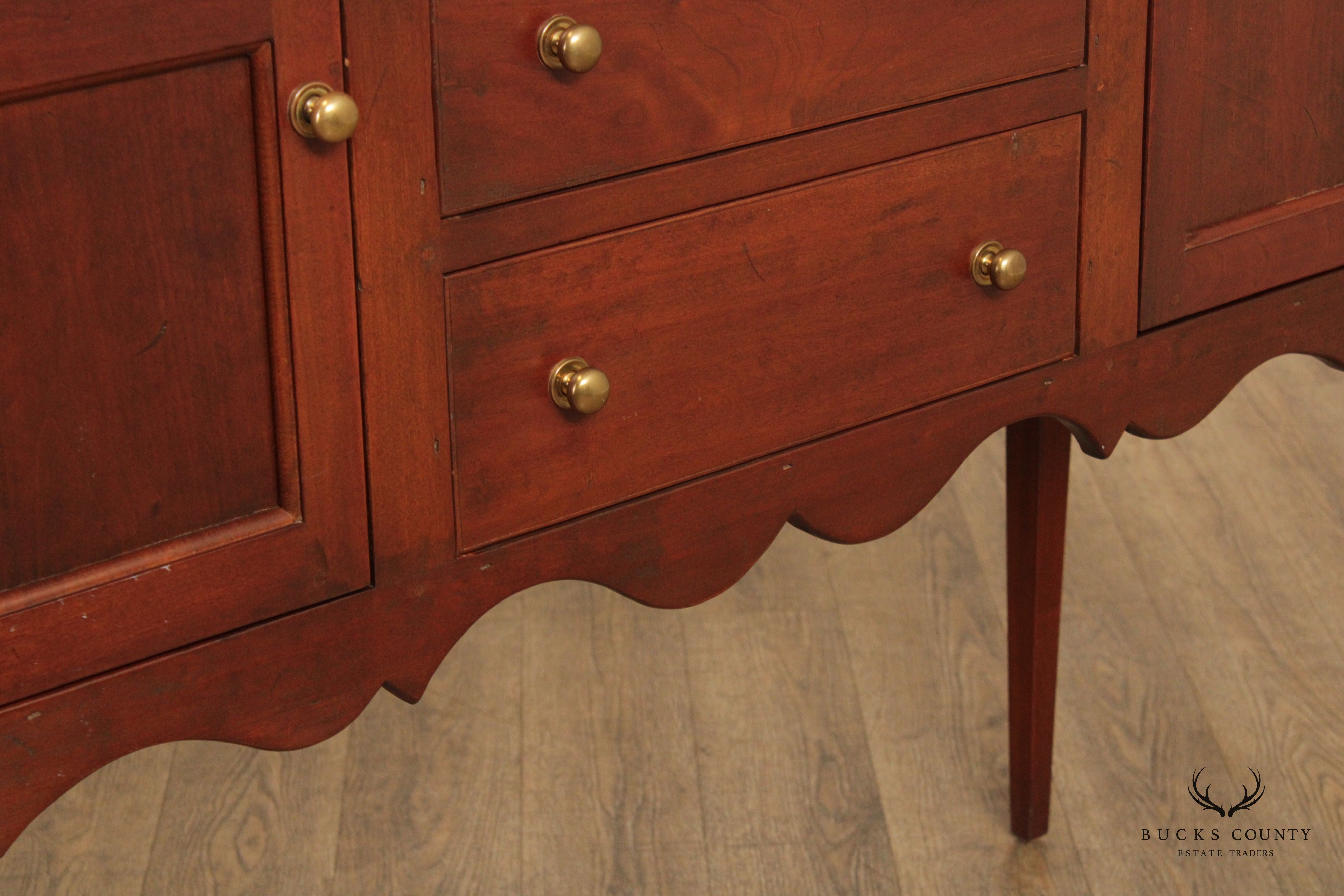 Early American Style Custom Quality Cherry Sideboard Server