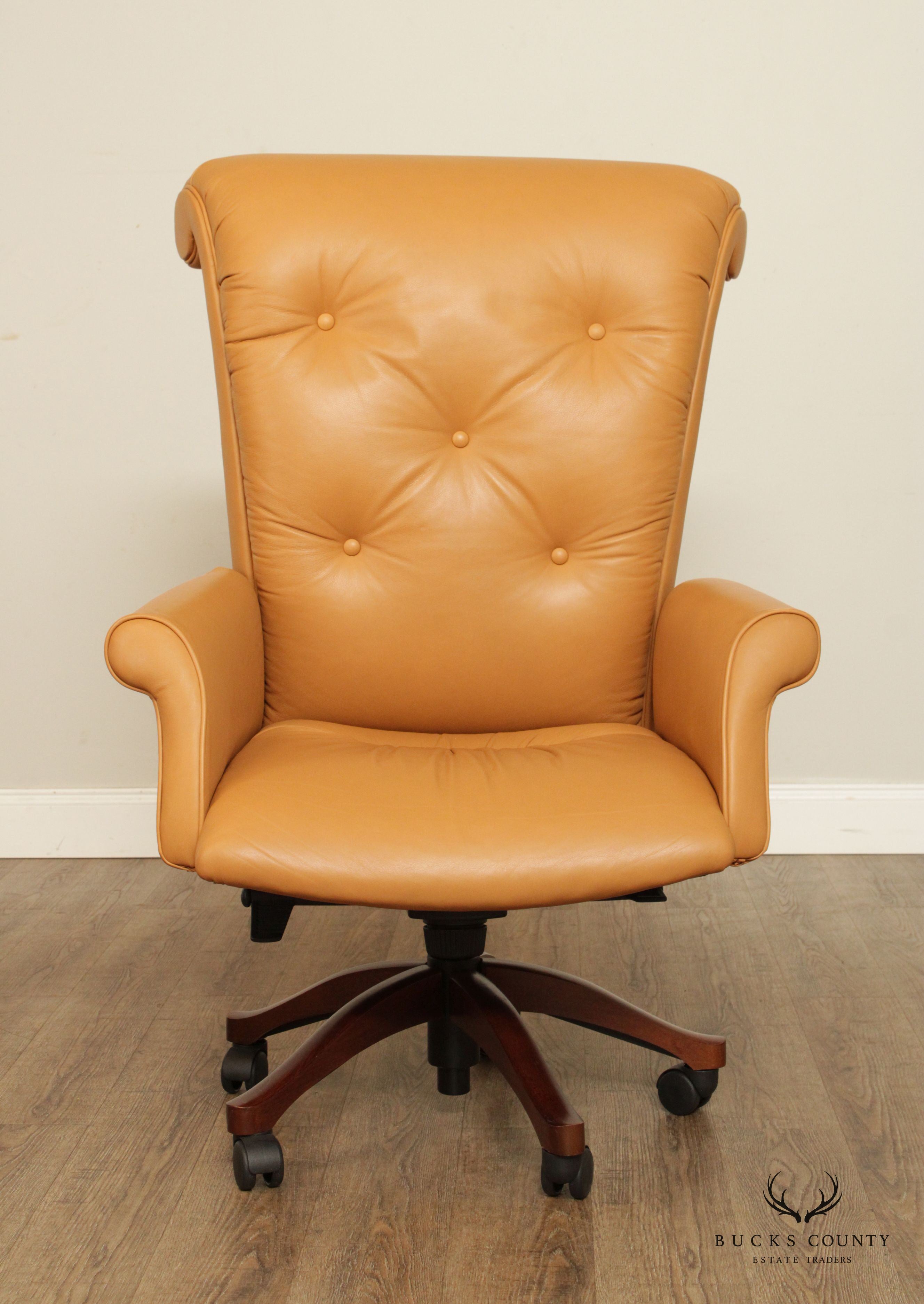 Leathercraft Tufted Leather Executive Office Armchair (G)