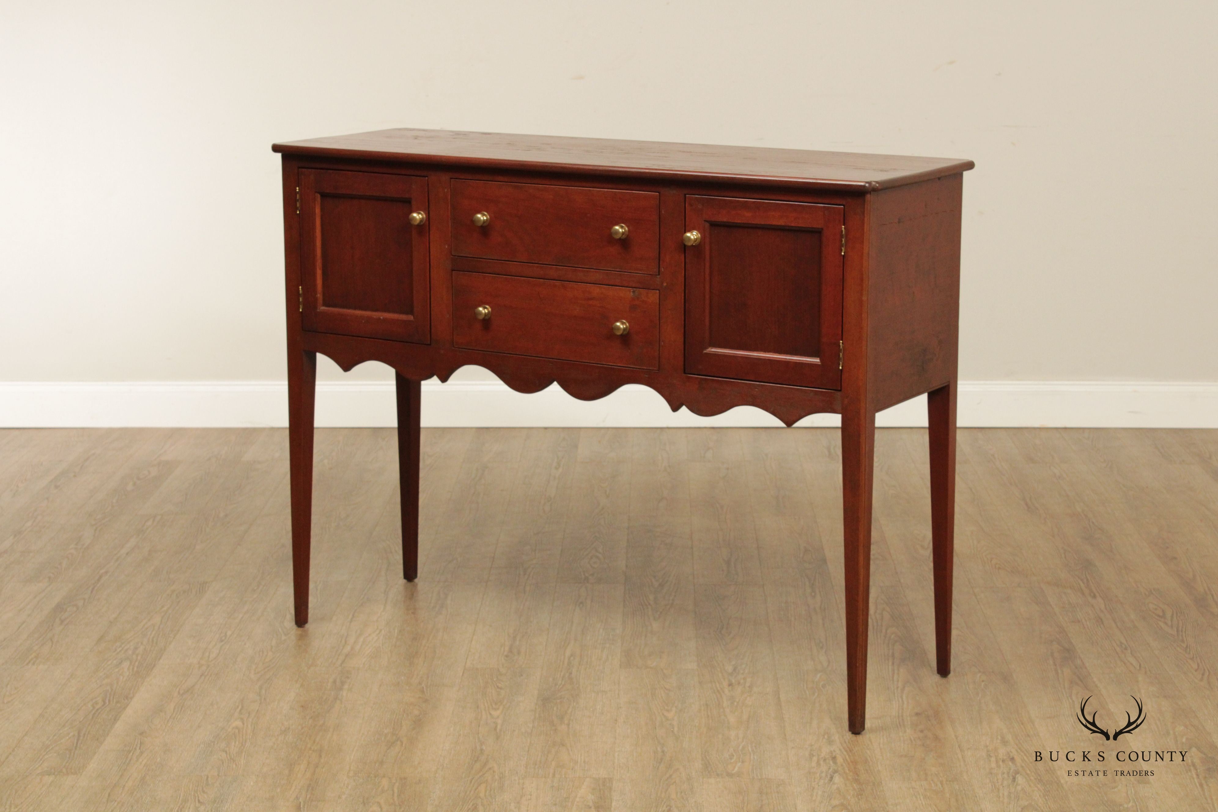 Early American Style Custom Quality Cherry Sideboard Server