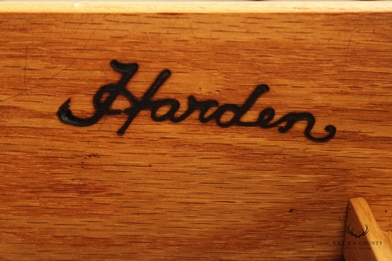 Harden Chippendale Style Cherry Pedestal Writing Desk
