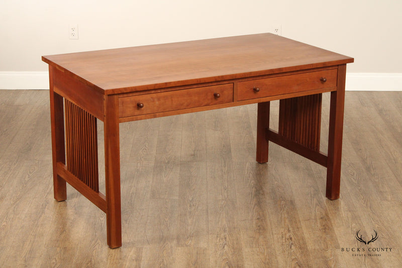 Stickley Mission Collection Cherry Spindle Desk