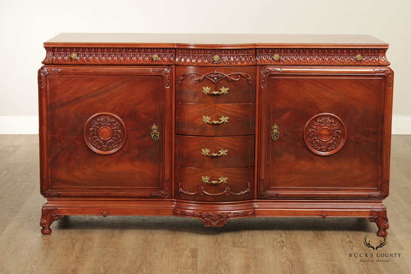 Chinese Chippendale Style Mahogany Chest of Drawers