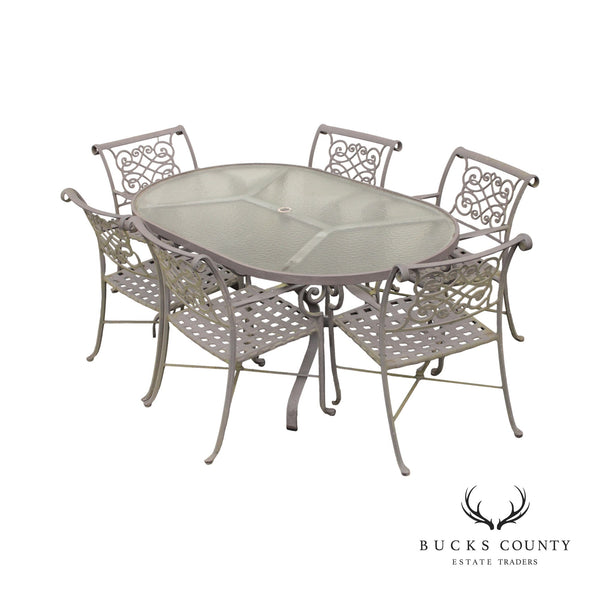 Tropitone Aluminum and Glass Outdoor Patio Dining Set