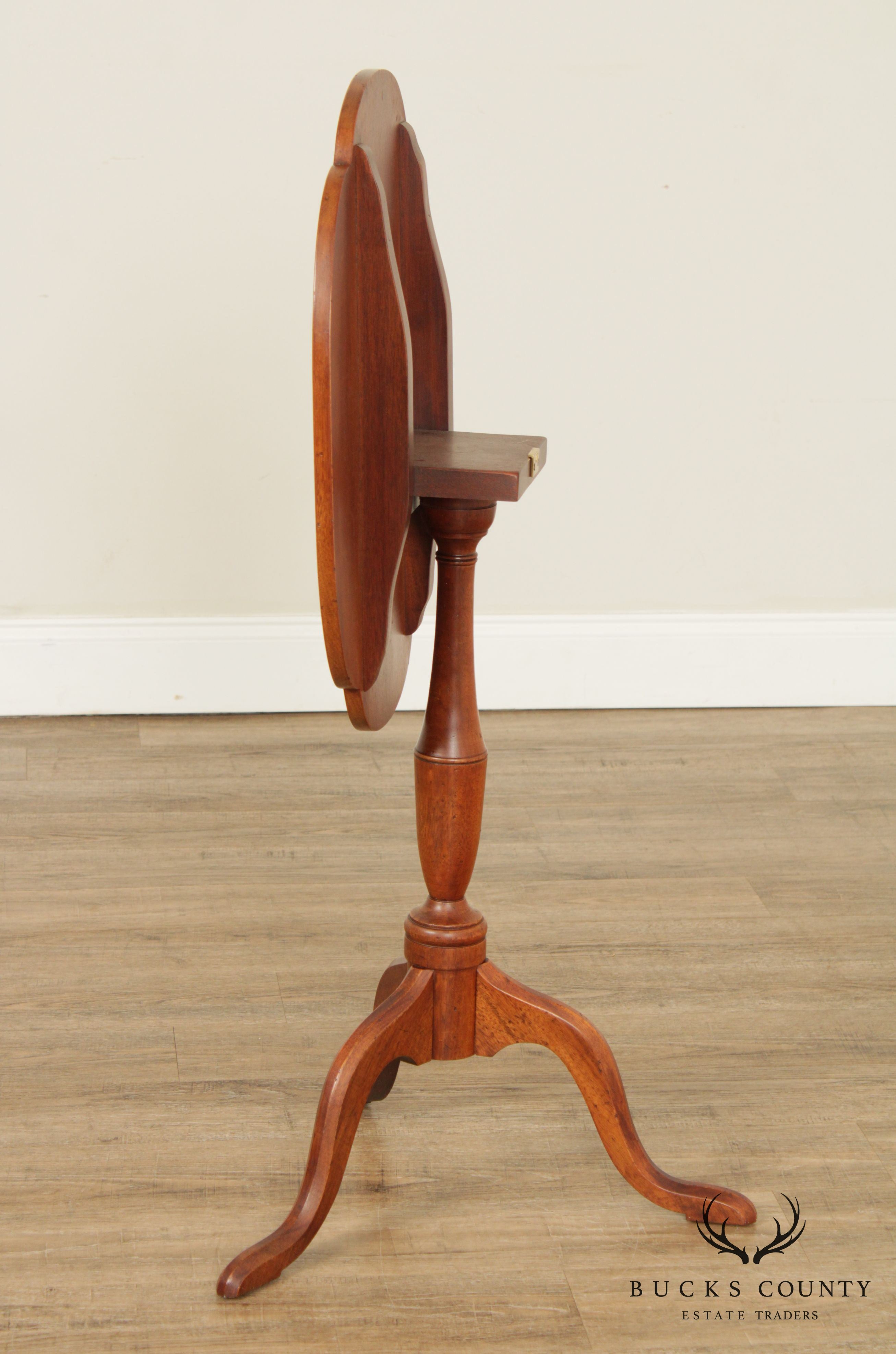 Quality Chippendale Style Tilt Top Side Table