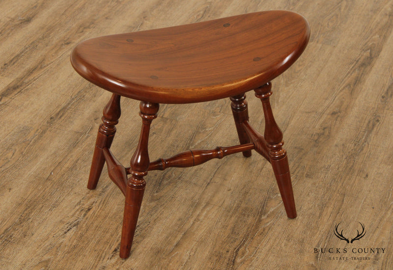 Stickley Colonial Style Cherry Saddle Stool
