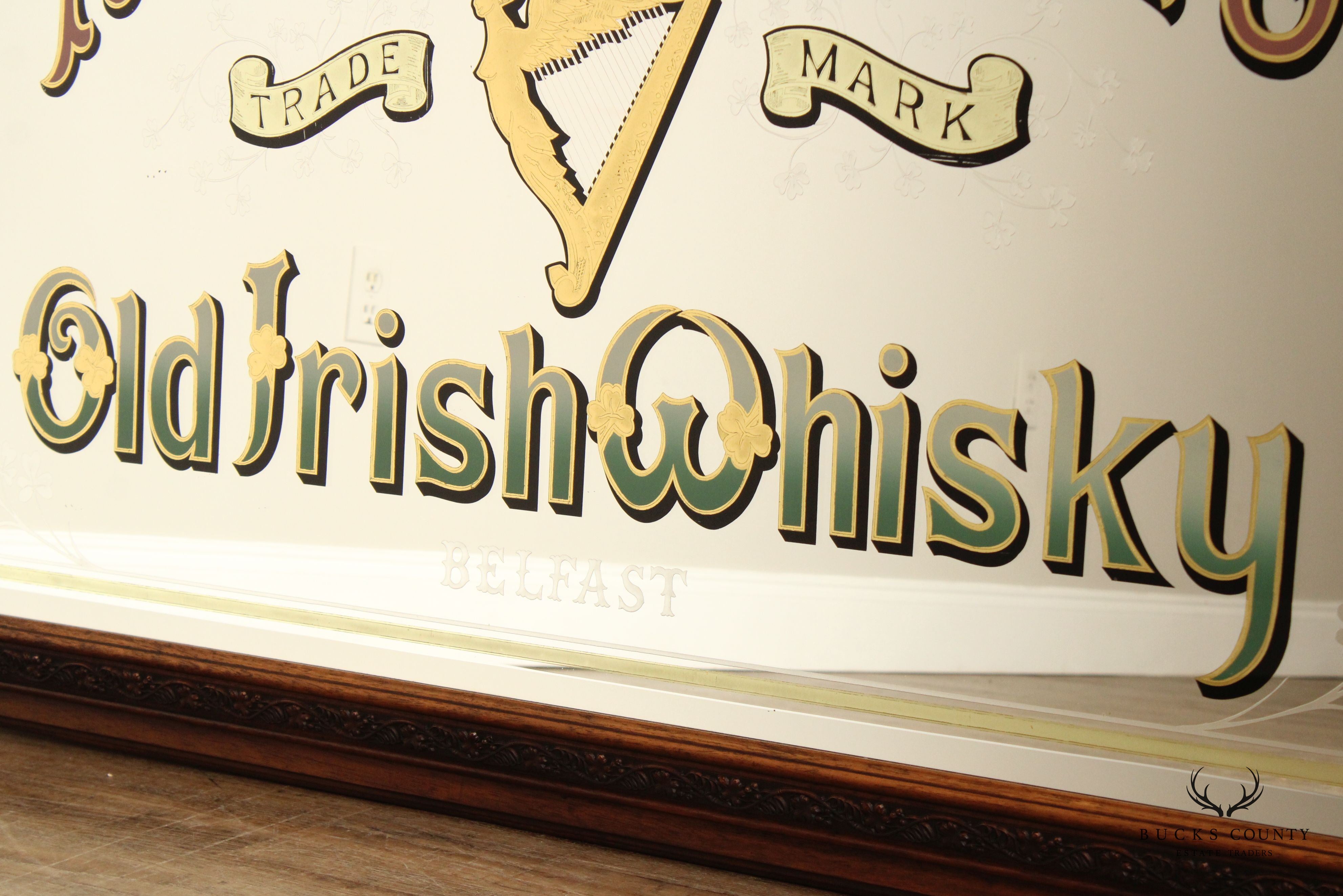 McConnell's Irish Whisky Large Mirror Advertising Pub Sign