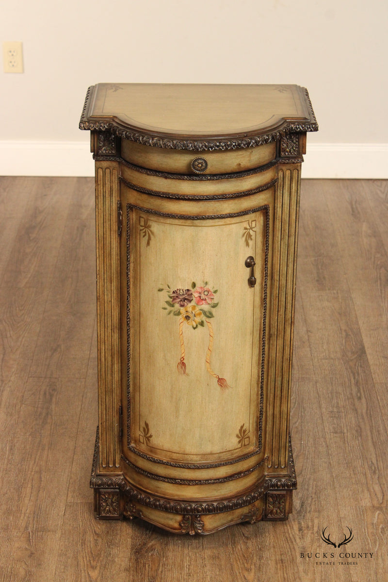 Pulaski French Style Paint Decorated Pedestal Chest