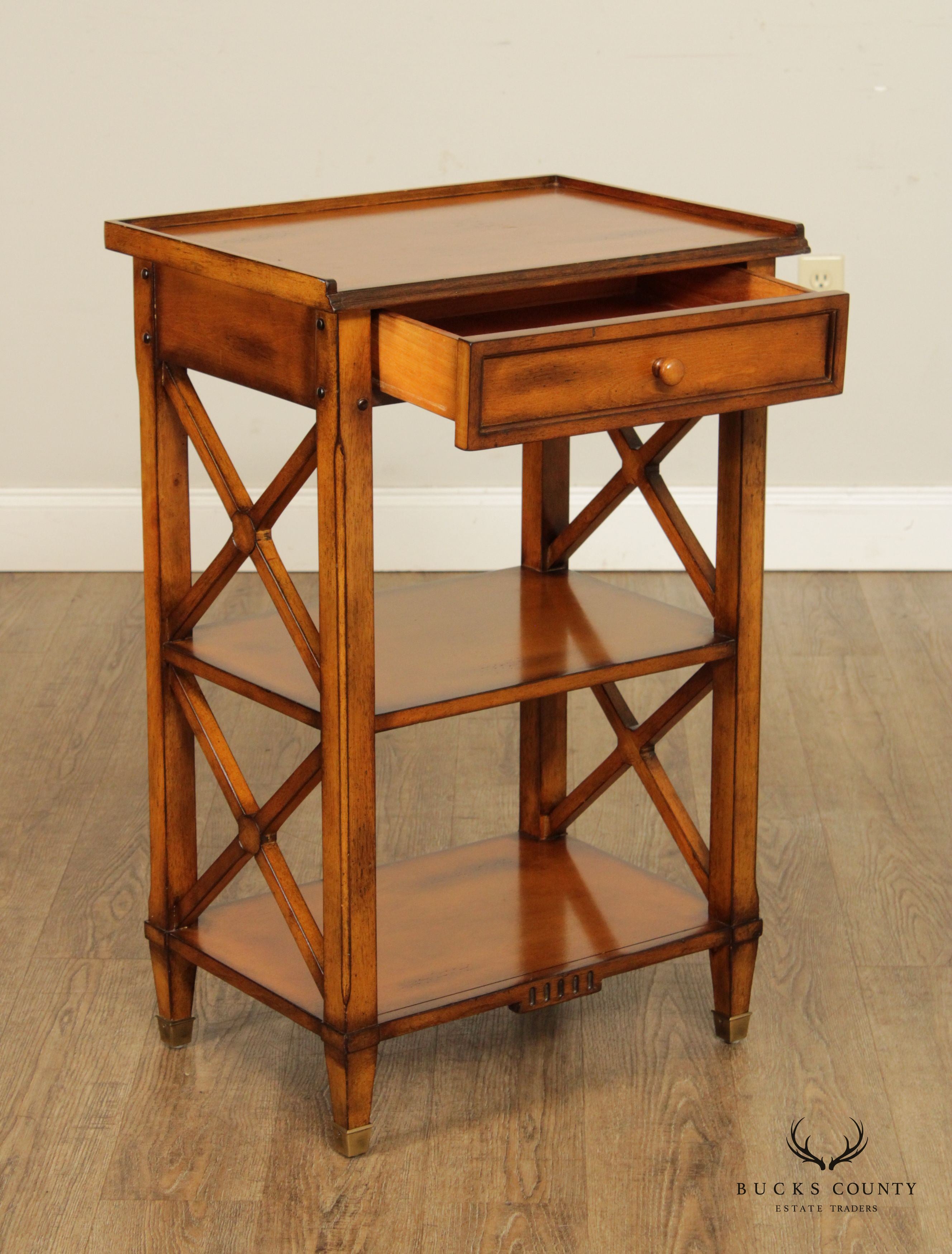 Accents Beyond Rustic Style X-Base End Table