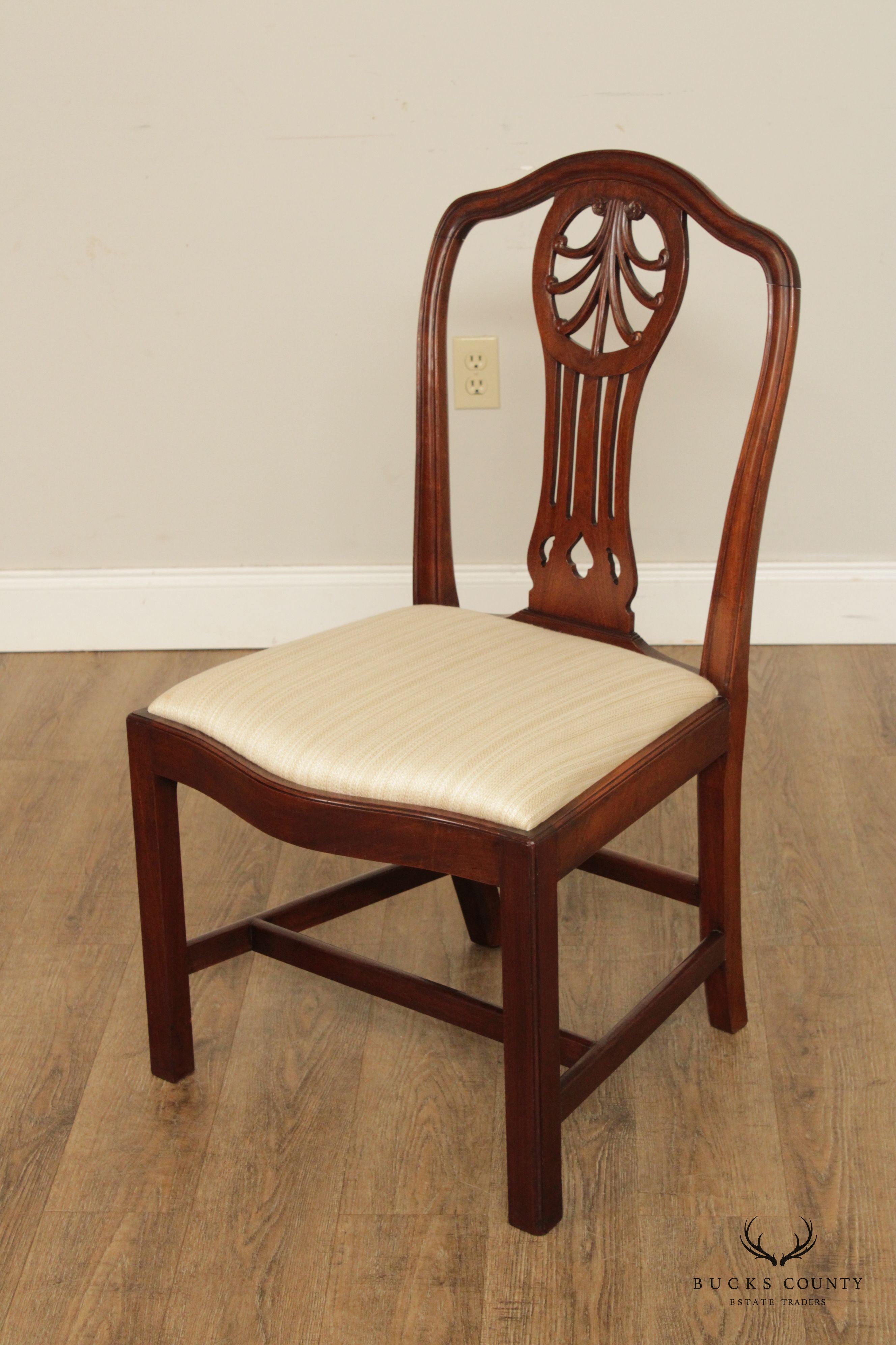 Antique Georgian Style  Set 12 Mahogany Dining Chairs