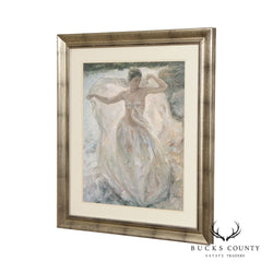 Jose Royo 'The Ballerina' Art Print, Custom Framed