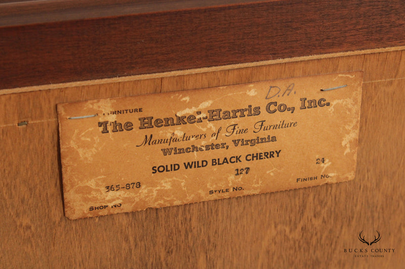 Henkel Harris Vintage Solid Cherry Dresser Mirror