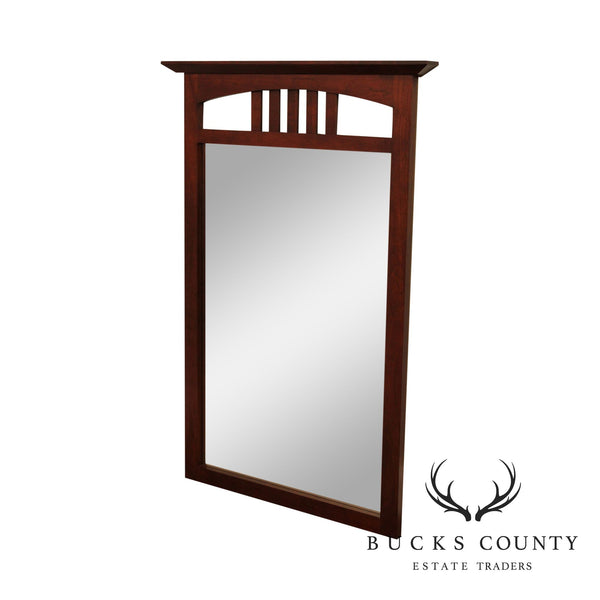 Solid Cherry Frame Beveled Wall Mirror