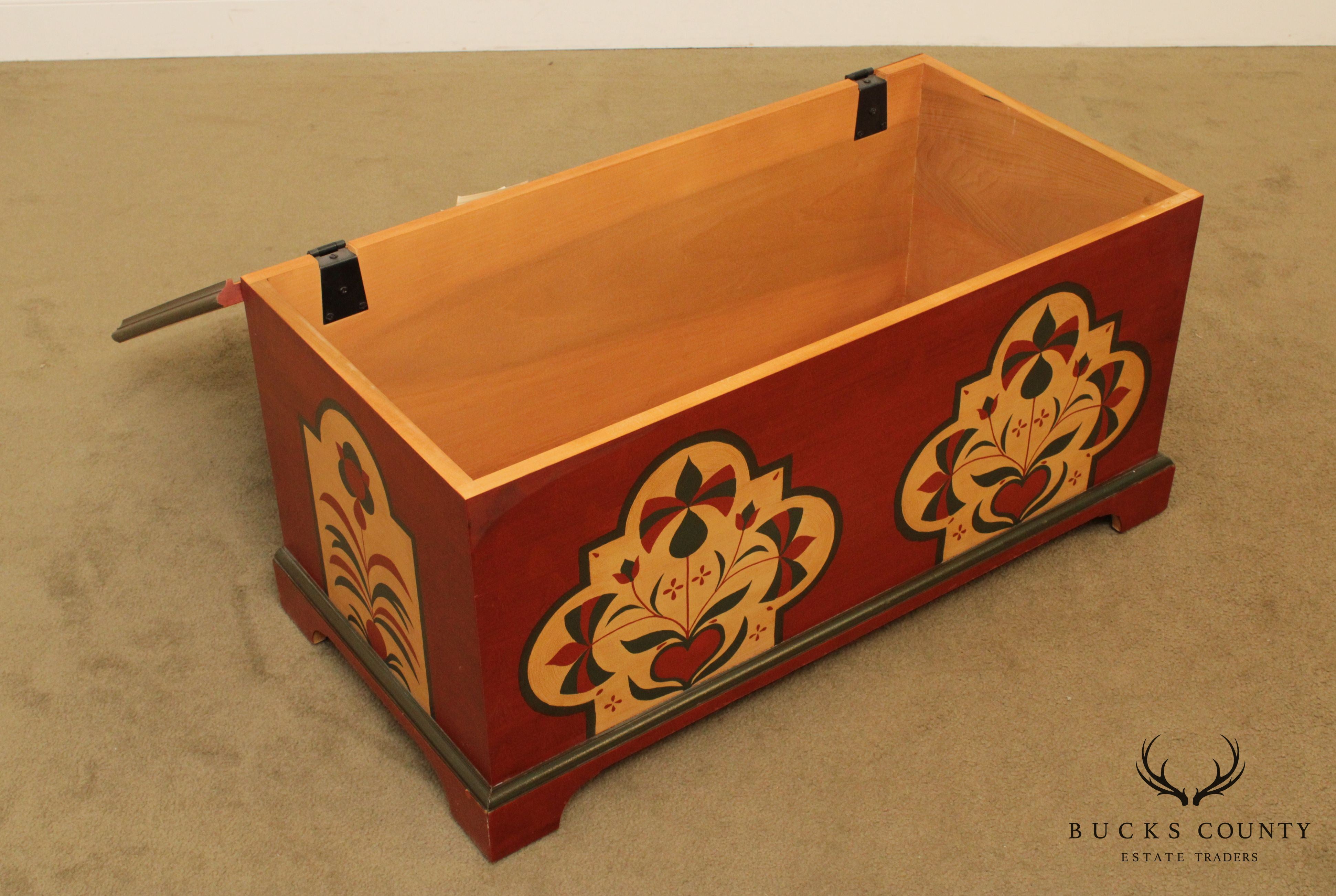 Hand Painted Lehigh County Blanket Chest