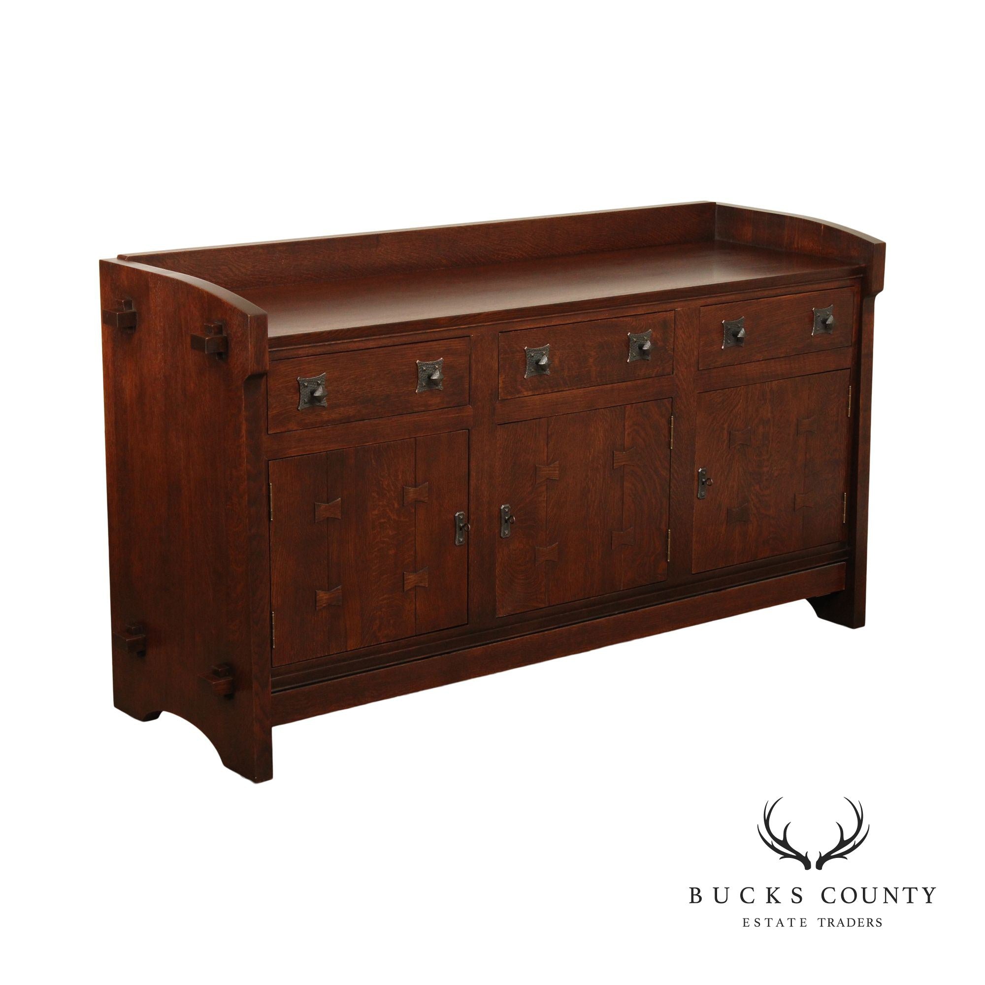 Stickley Mission Collection Oak TV Sideboard, Model 89-1901