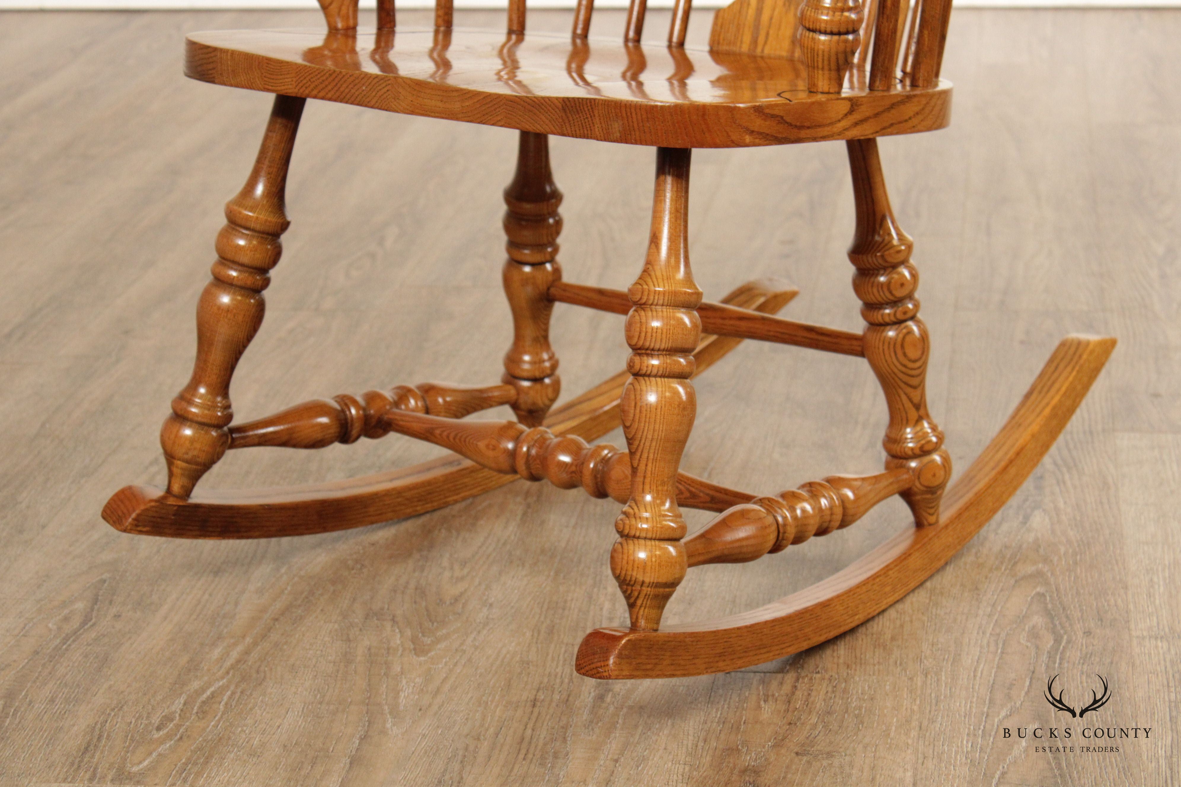 Virginia House Vintage Oak Rocking Chair – Bucks County Estate Traders