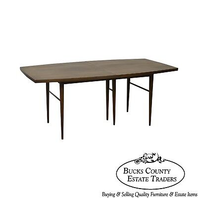 Paul McCobb for Calvin Mid Century Modern Walnut Dining Table w/ 3 Leaves