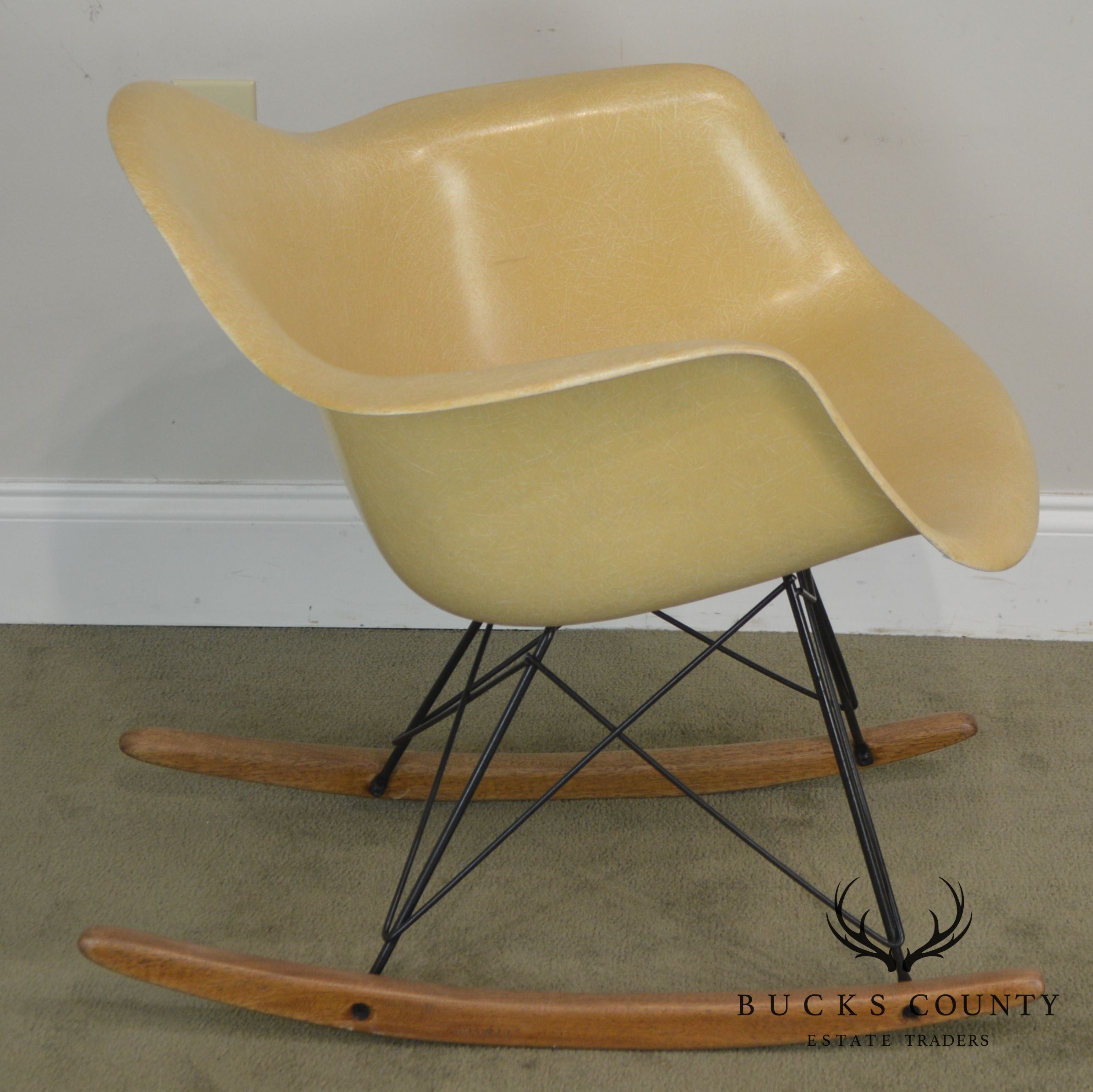 Herman Miller Charles and Ray Eames Fiberglass Shell Rocker