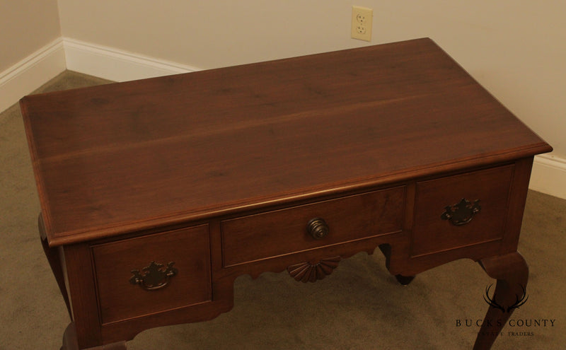 R. Wurster Custom Crafted Solid Walnut Queen Anne Style Lowboy