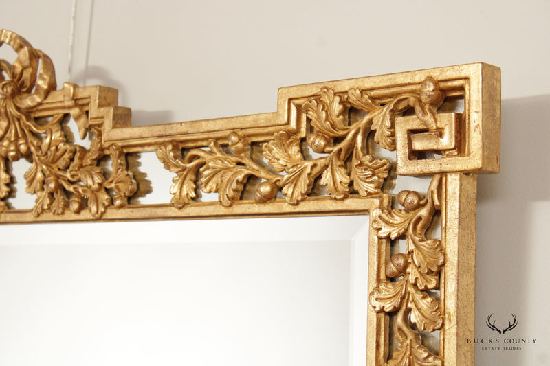 Decorative Crafts Inc. Italian Baroque Style Giltwood Wall Mirror