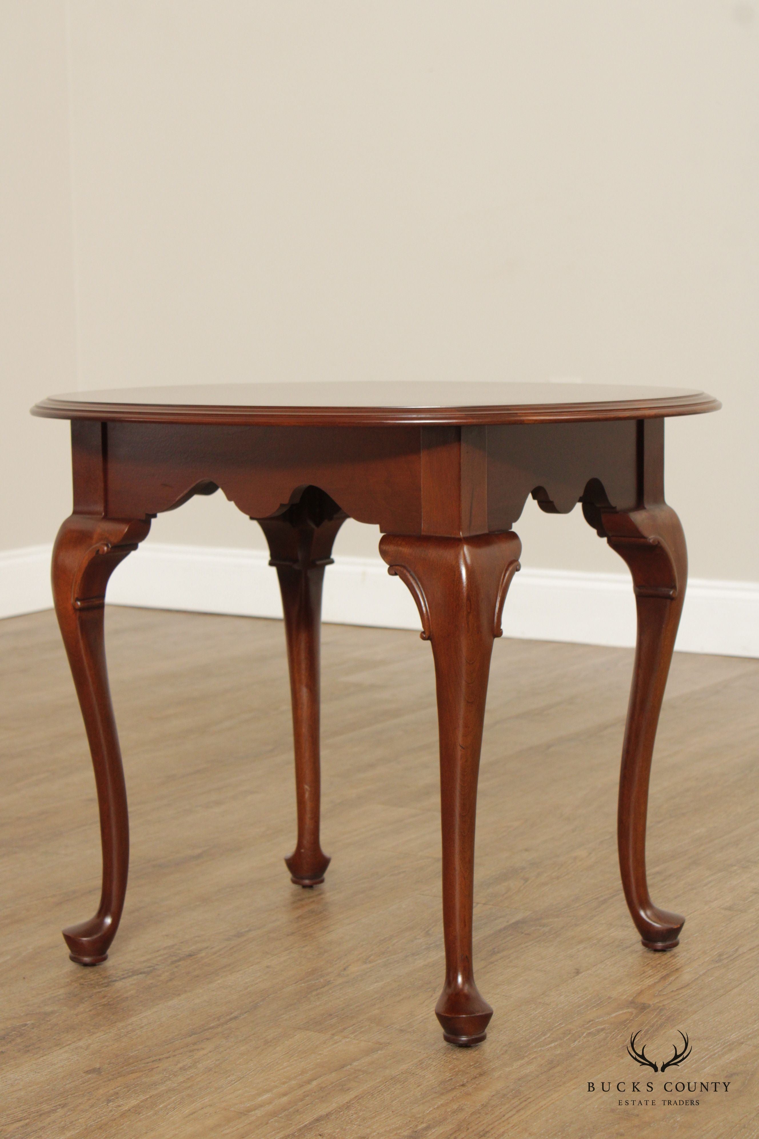 Ethan Allen 'Georgian Court' Oval Top Cherry Side Table