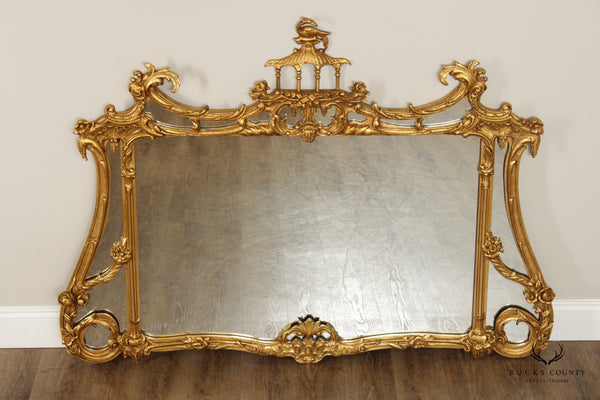 Friedman Brothers 'The Count Wilfred'  Giltwood Chinoiserie Mantel Mirror