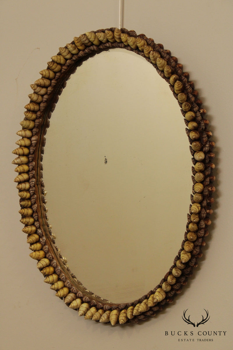 Anthony Redmile Shell Art Oval Wall Mirror