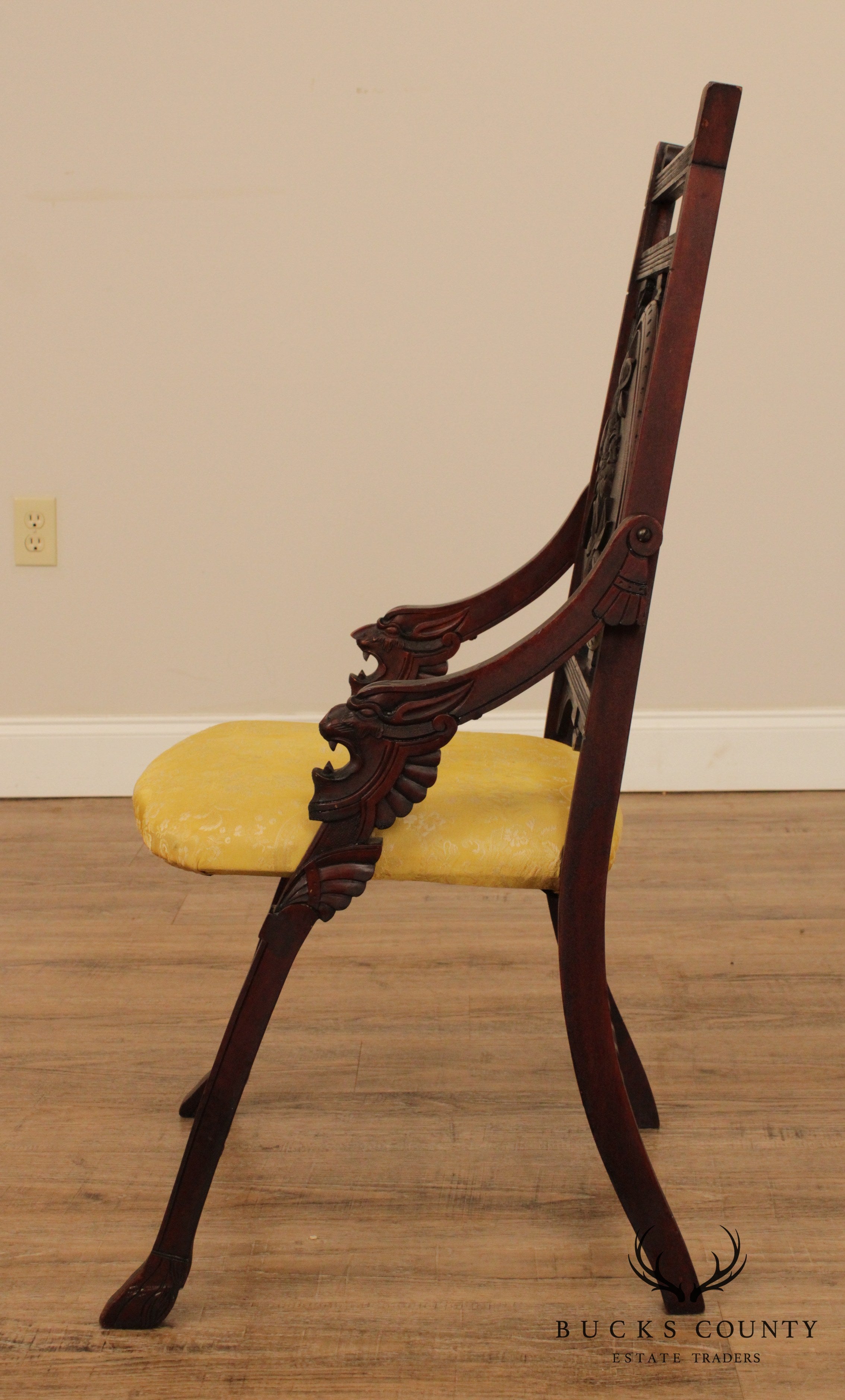 Antique Victorian Carved Armchair