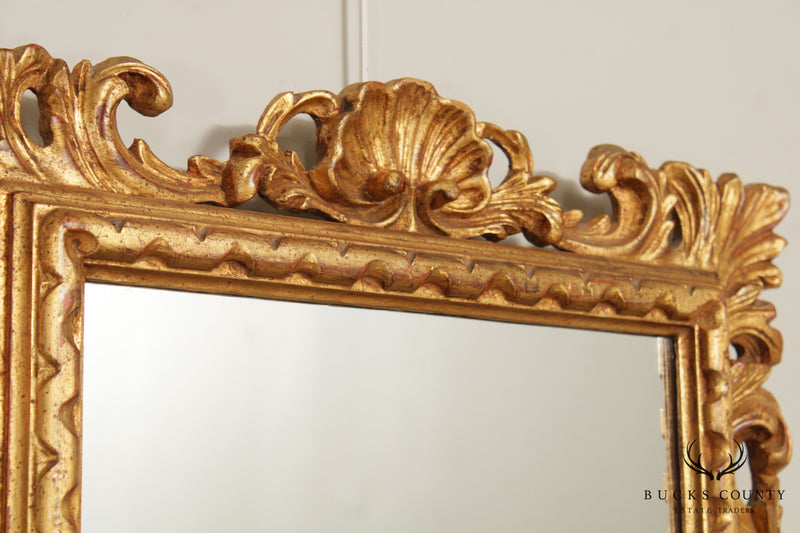 Rococo Style Carved Gilt Wood Wall Mirror