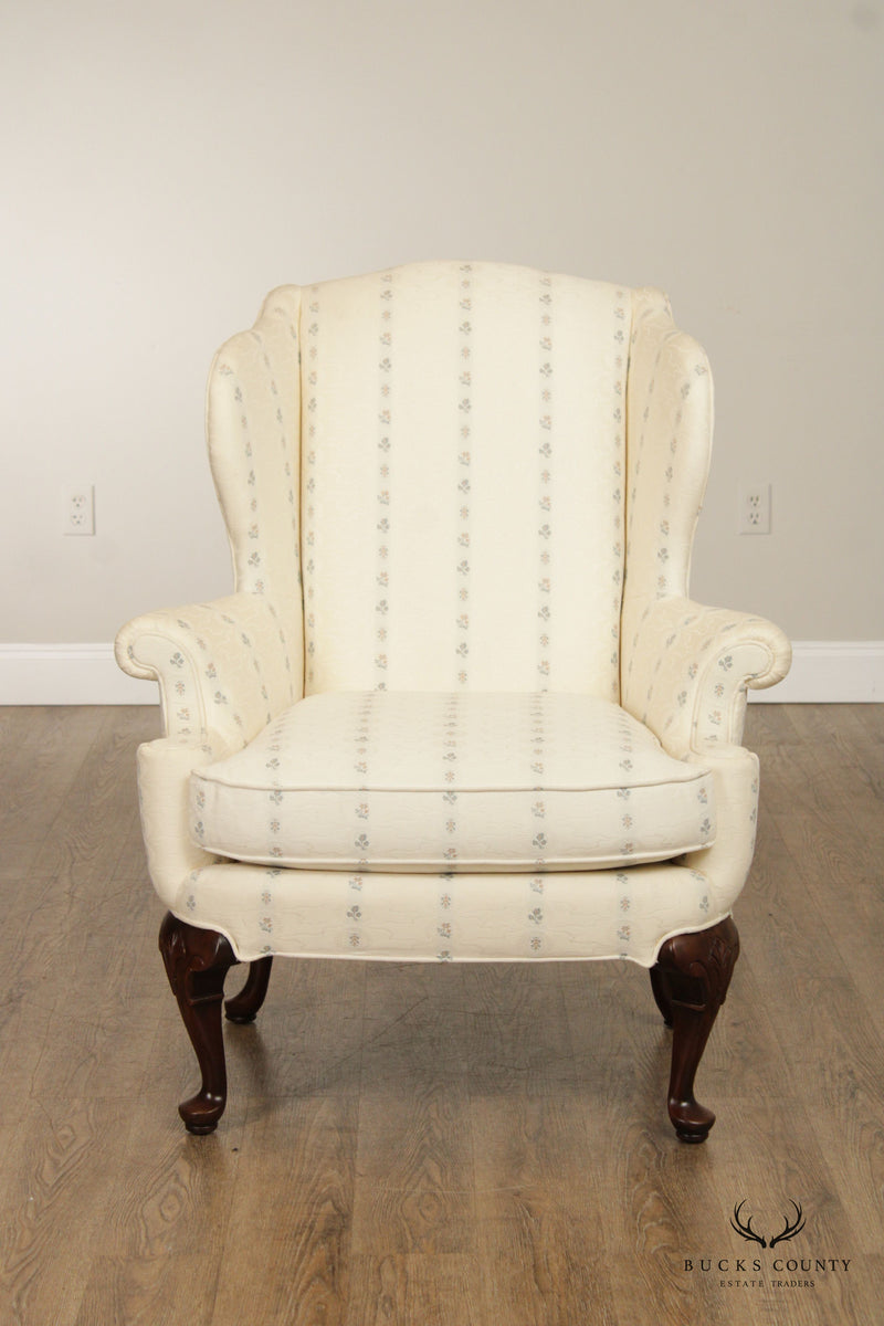 Harden Queen Anne Style Pair of Wing Chairs