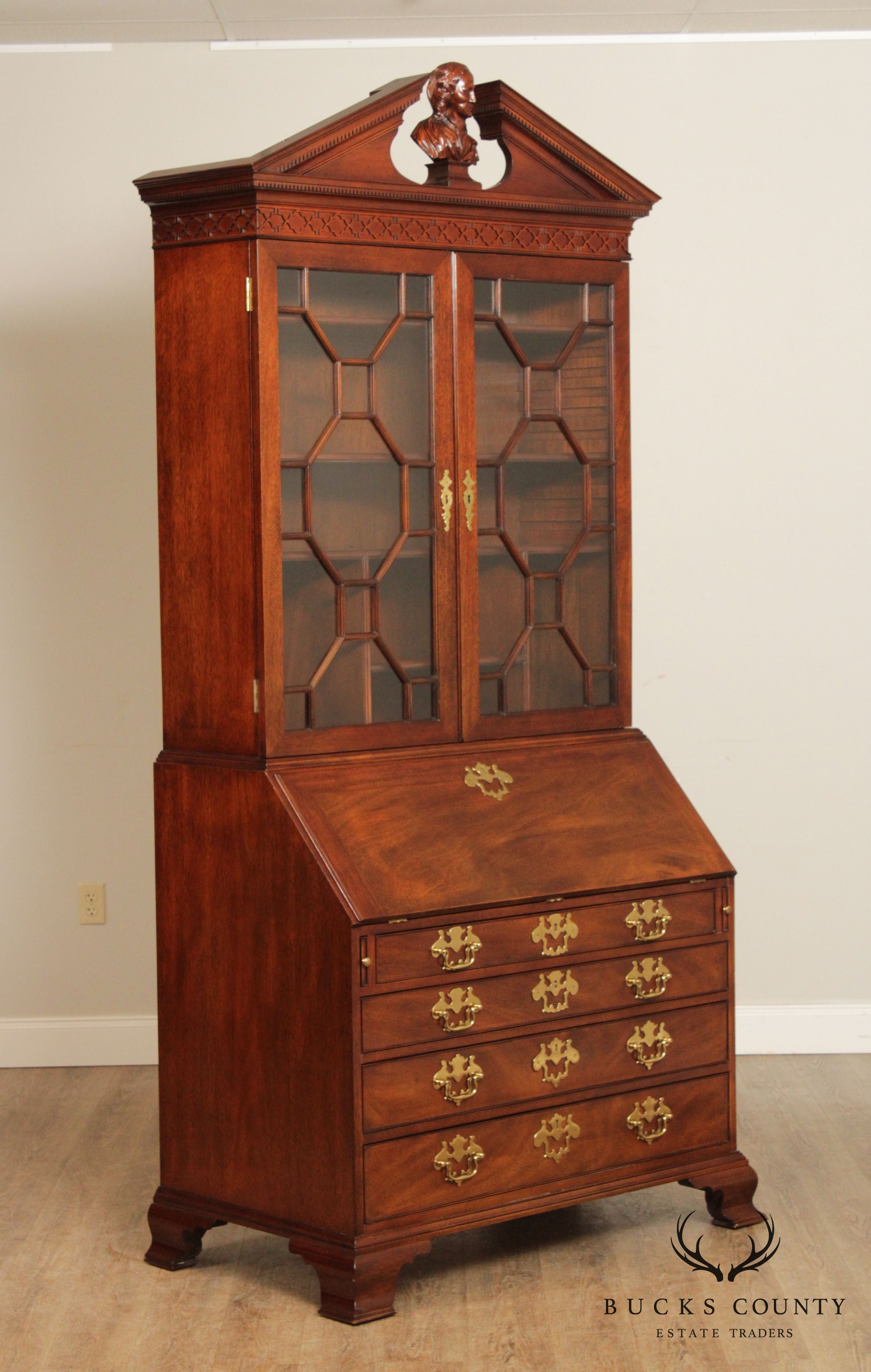 Kindel National Trust for Historic Preservation Collection Mahogany Secretary Desk