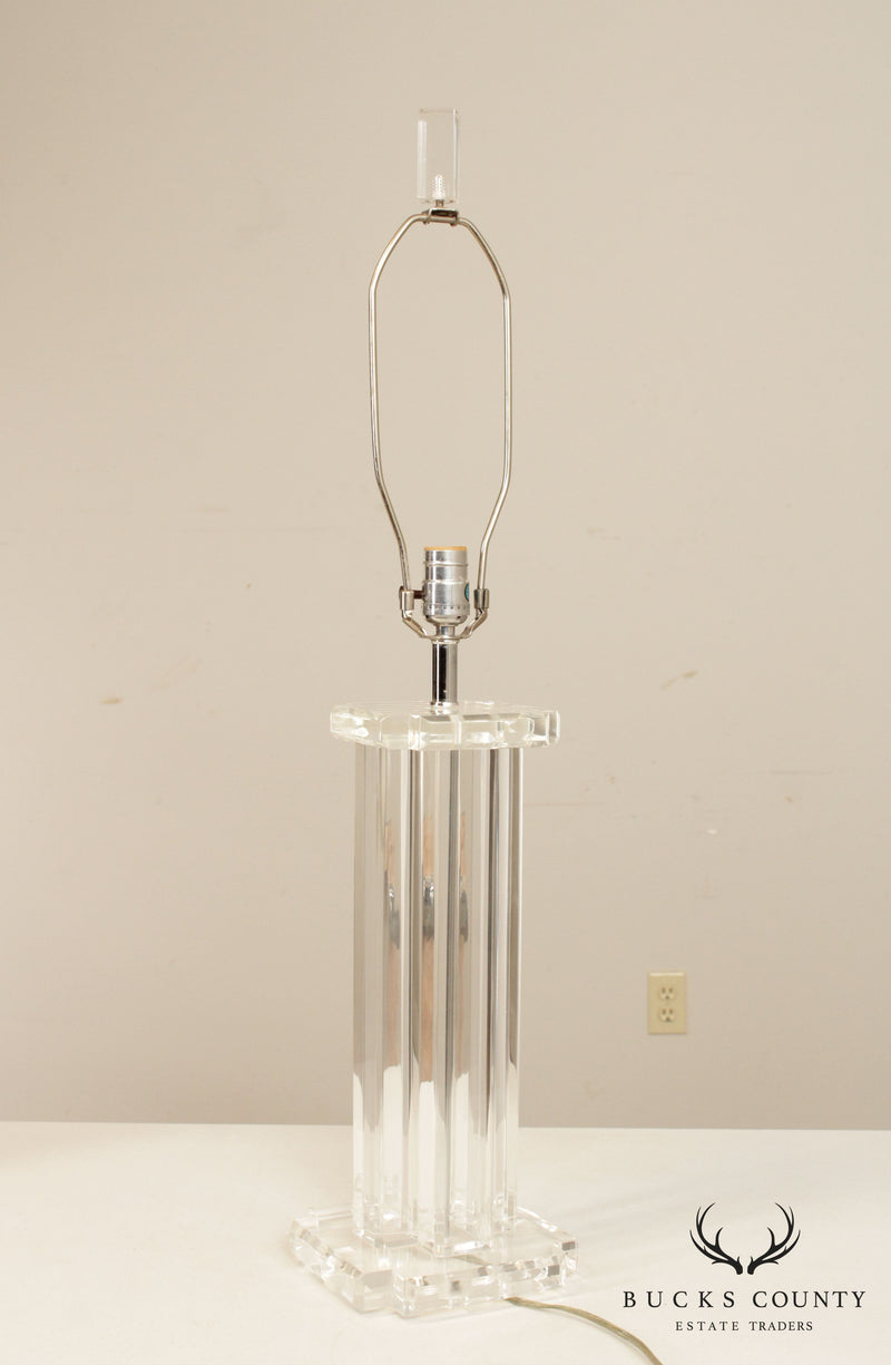 Clearlite by Bauer Vintage Acrylic Table Lamp