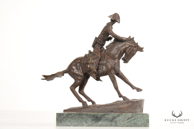 Frederick Remington 'The Cowboy' Bronze Sculpture