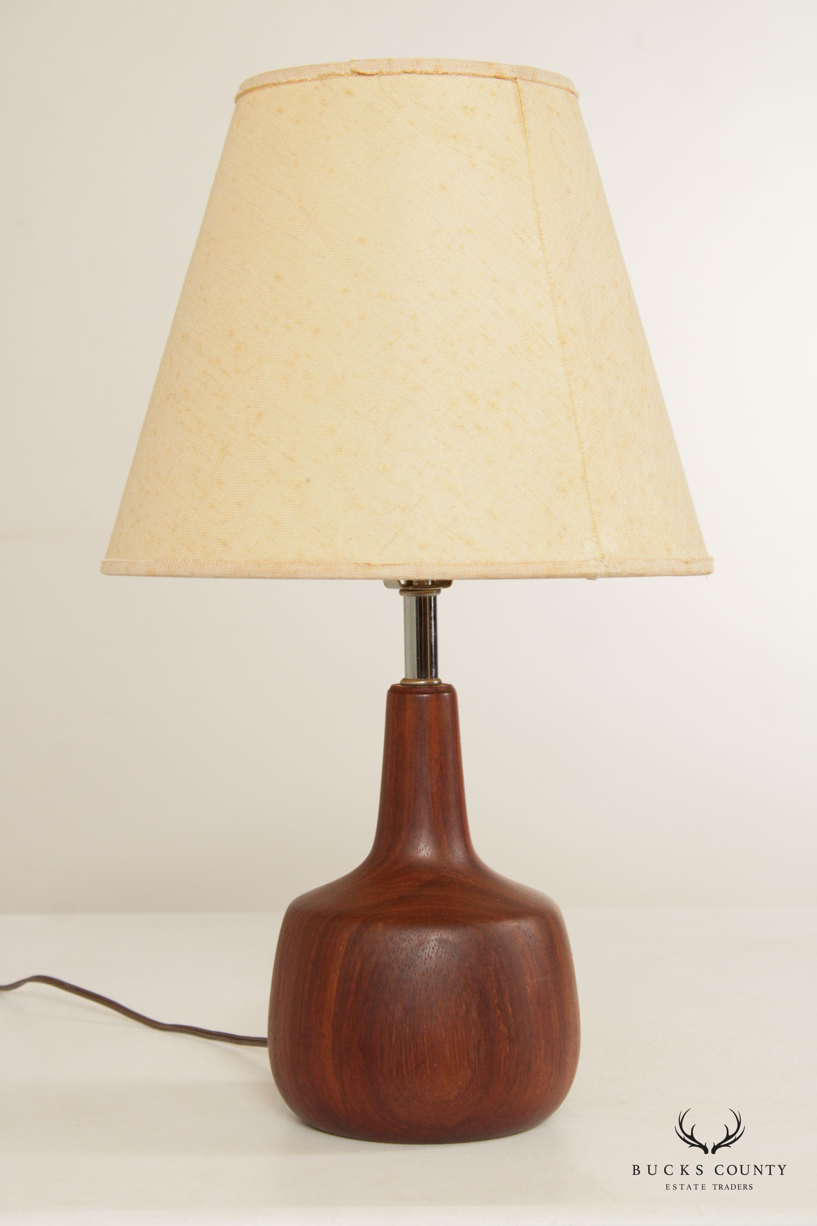 Danish Modern Teak Table Lamp