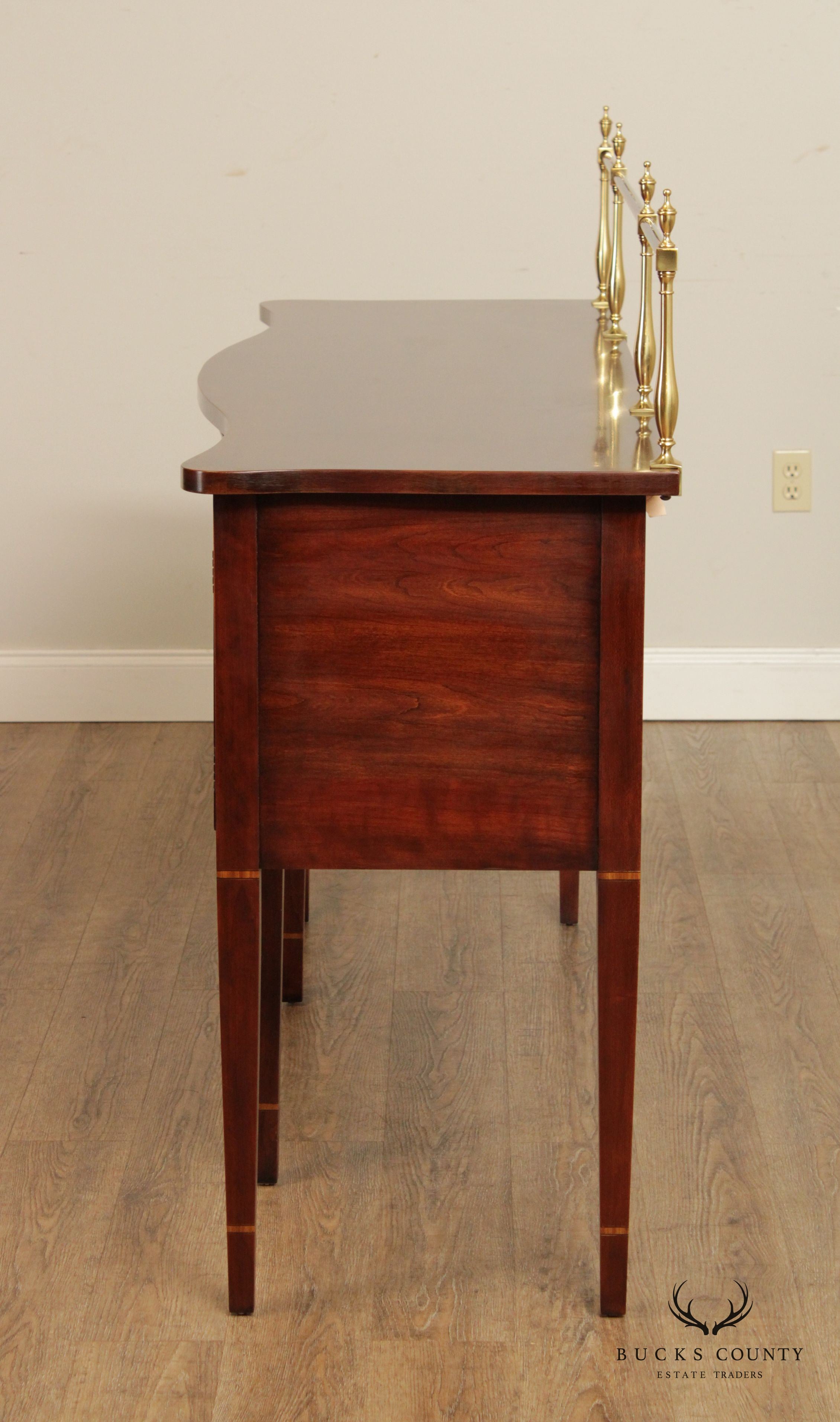 Statton Hepplewhite Style Cherry 'Centennial' Serpentine Sideboard