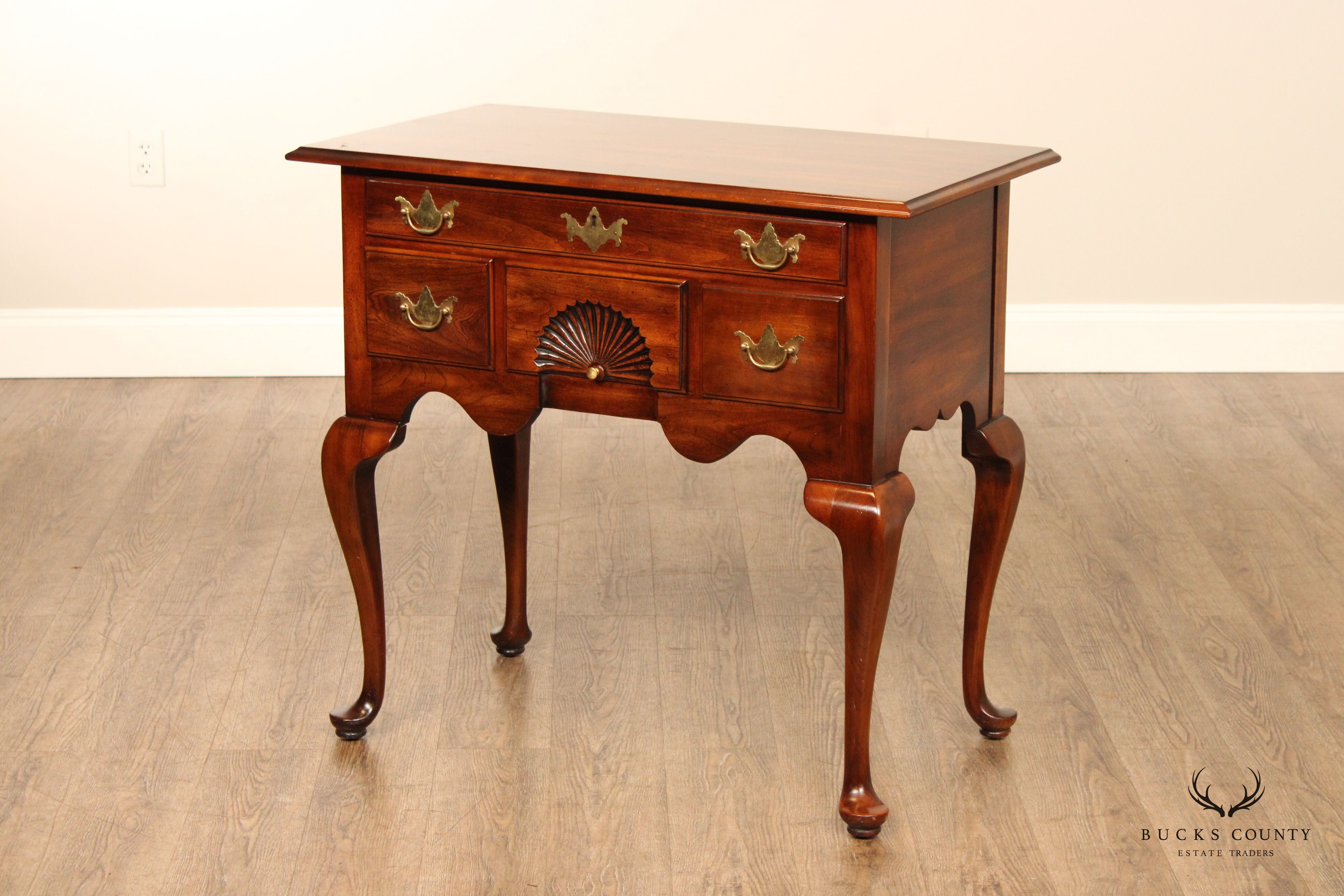 Statton Queen Anne Style Bicentennial Collection Cherry Lowboy