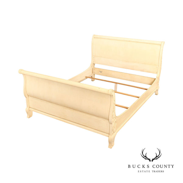 Ethan Allen French Country Style 'Legacy'  Queen Size Sleigh Bed Frame