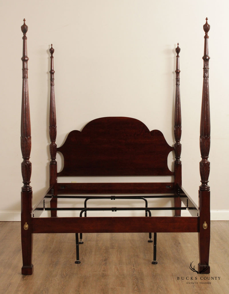 Statton Carved Cherry Queen Size Poster Bed