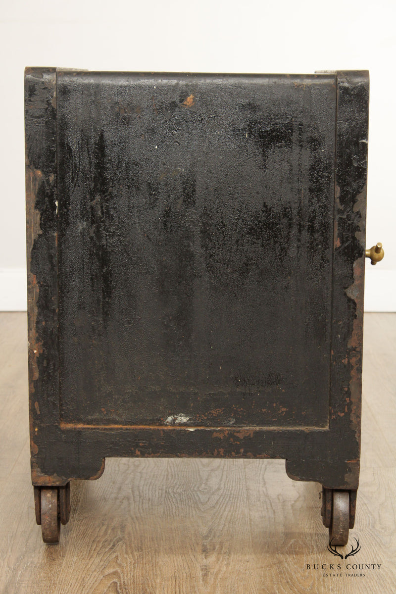 Antique 19th C. Cast Iron Large Safe